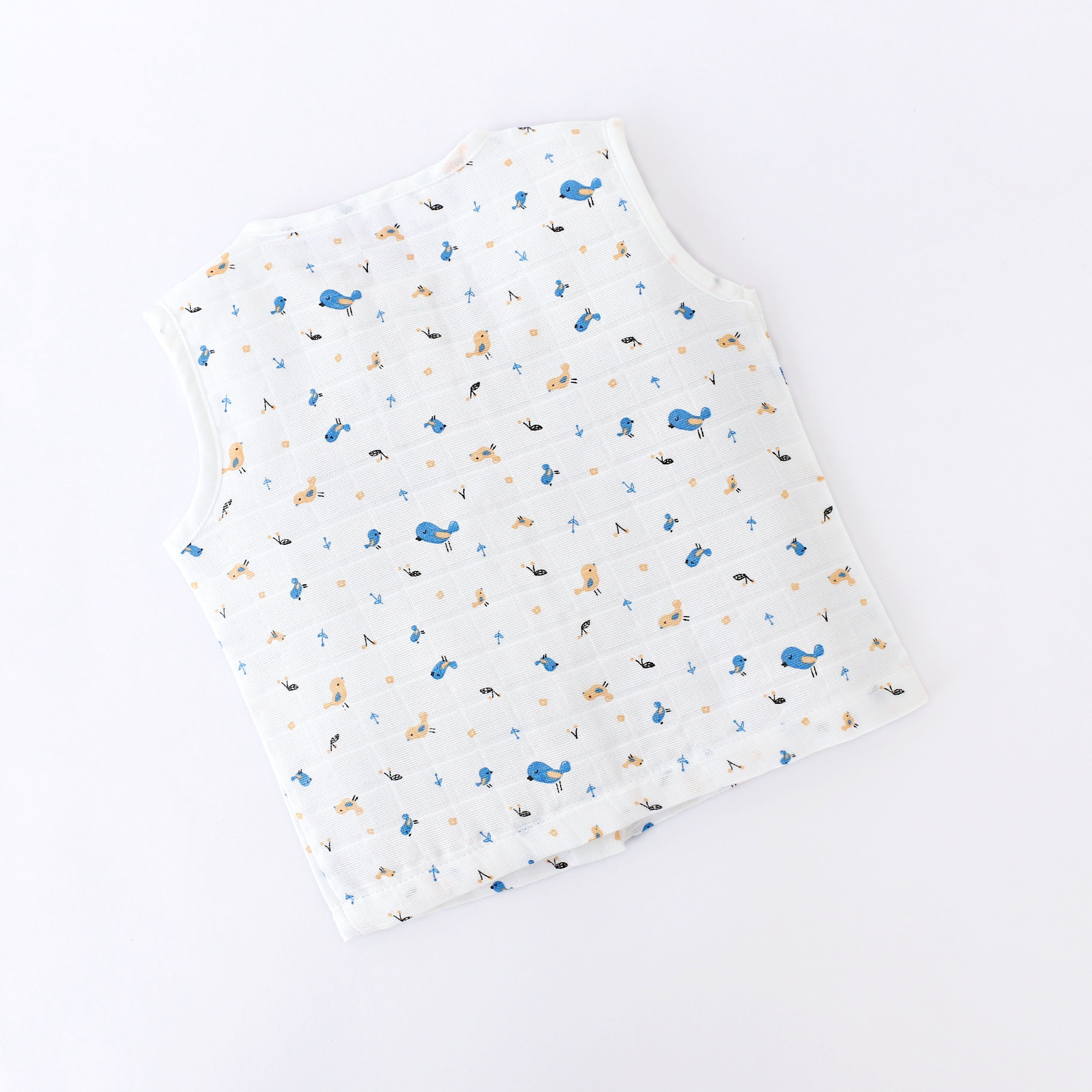 Muslin Unisex Sleeveless top - 6 (NB - 4years) COMBO SAVER 6 PACK