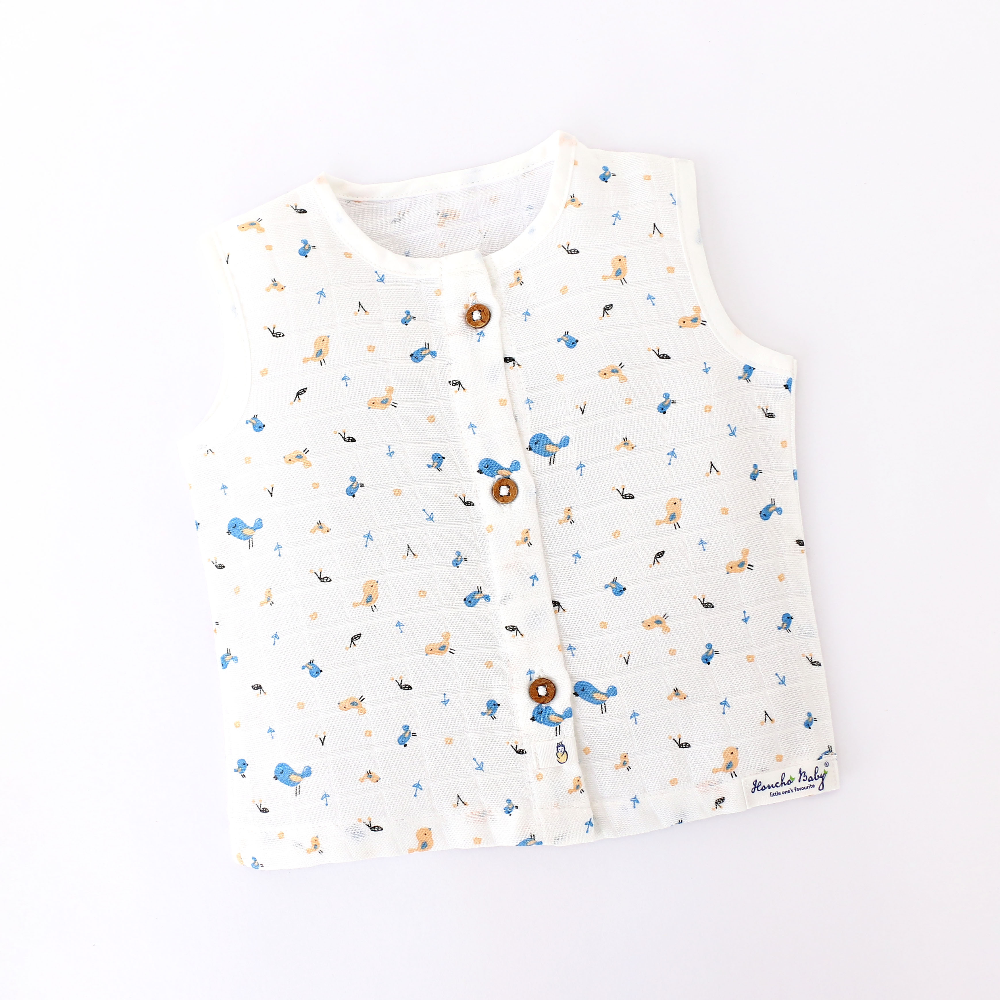 Muslin Unisex Sleeveless top - 6 (NB - 4years) COMBO SAVER 6 PACK