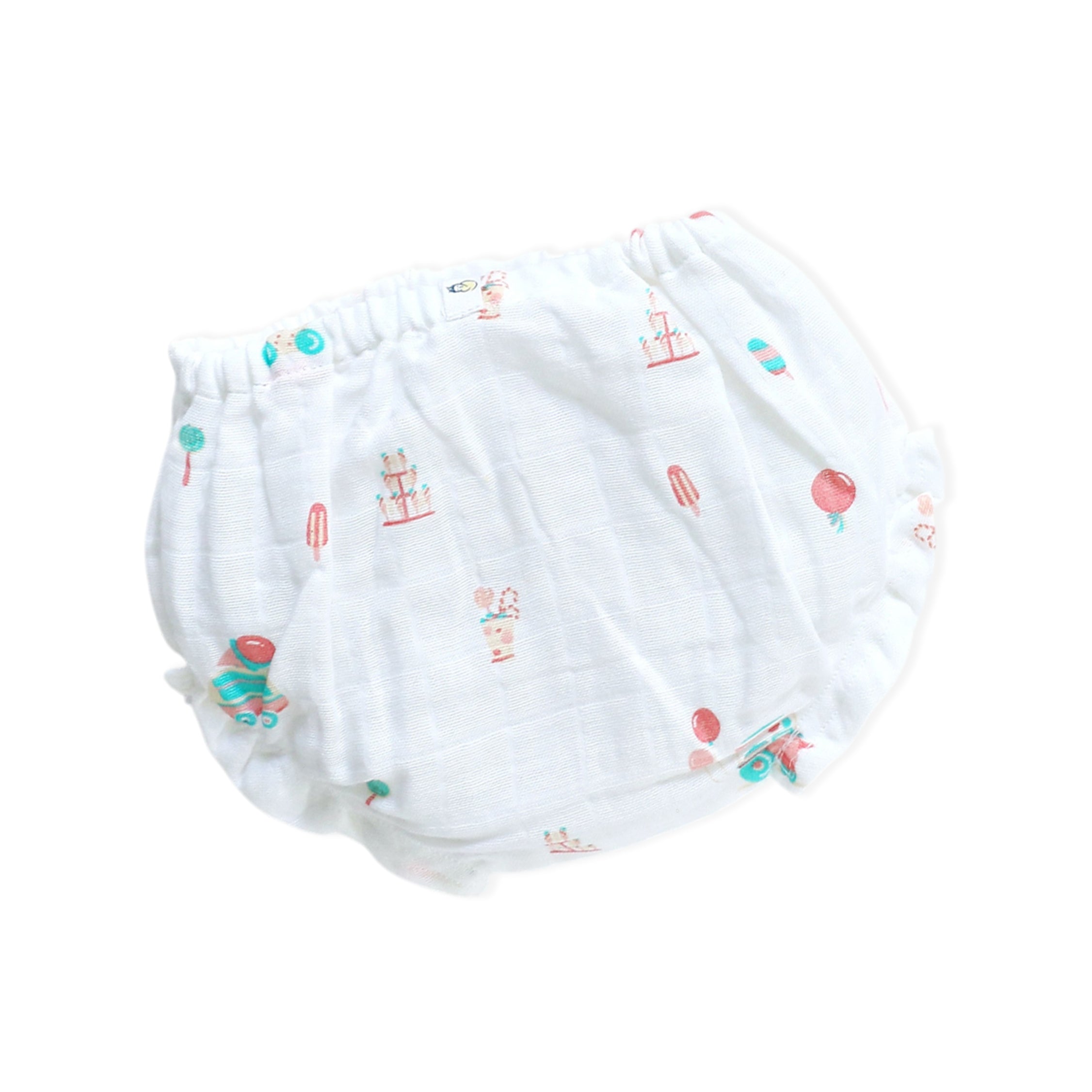 Muslin Cotton Girls Bloomers ( 0 m to 4 years ) Ice Cream Truck