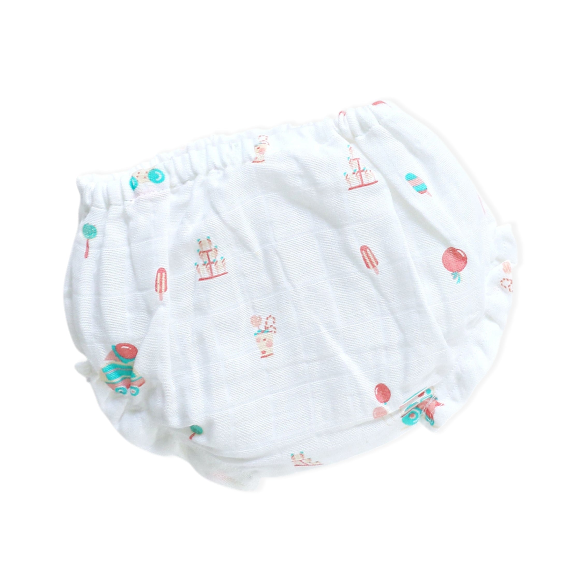 Muslin Cotton Girls Bloomers ( 0 m to 4 years ) Ice Cream Truck