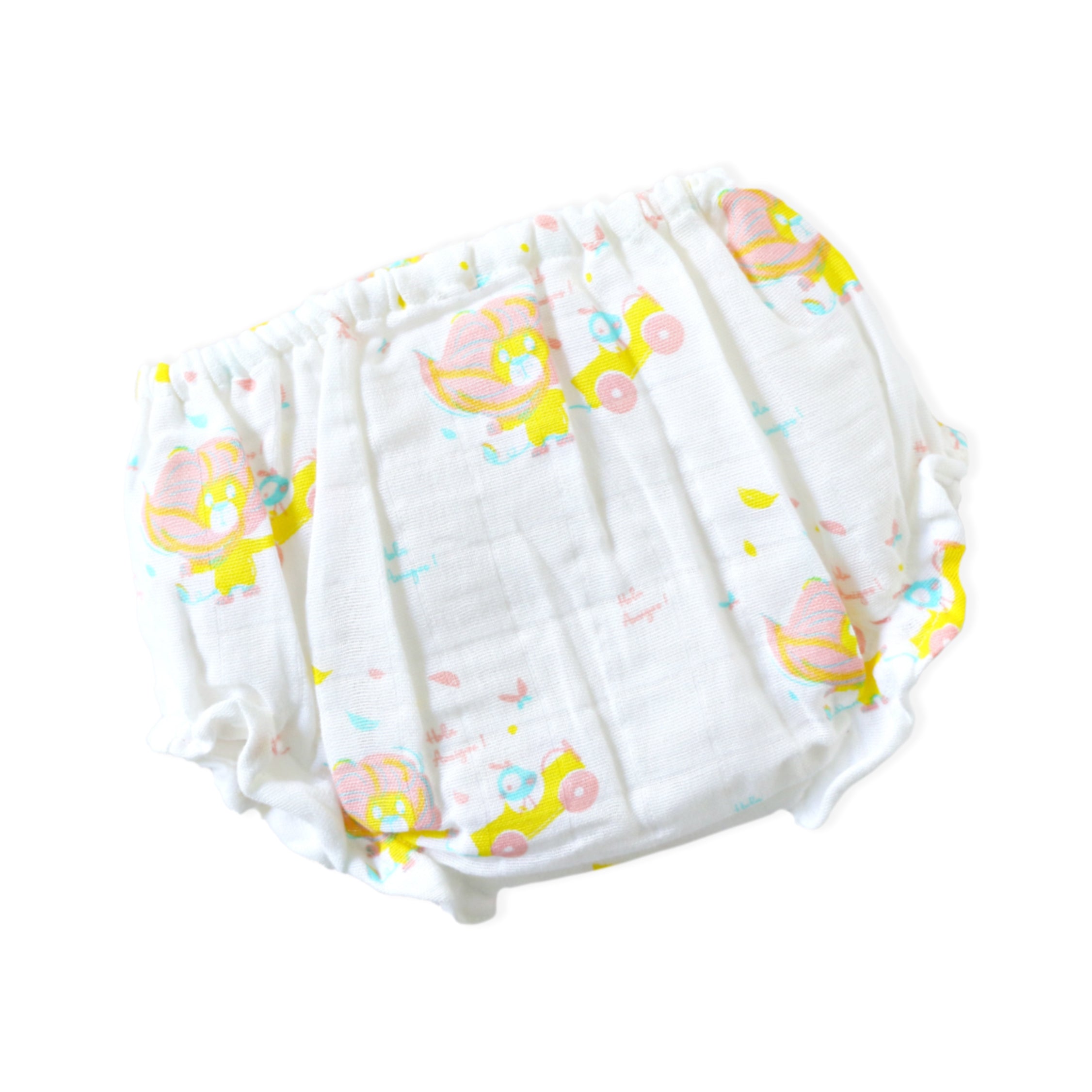 Lion & The Bird - Half Sleeve Puff Muslin Cotton Frock with Bloomers (0m to 5 years) NEW