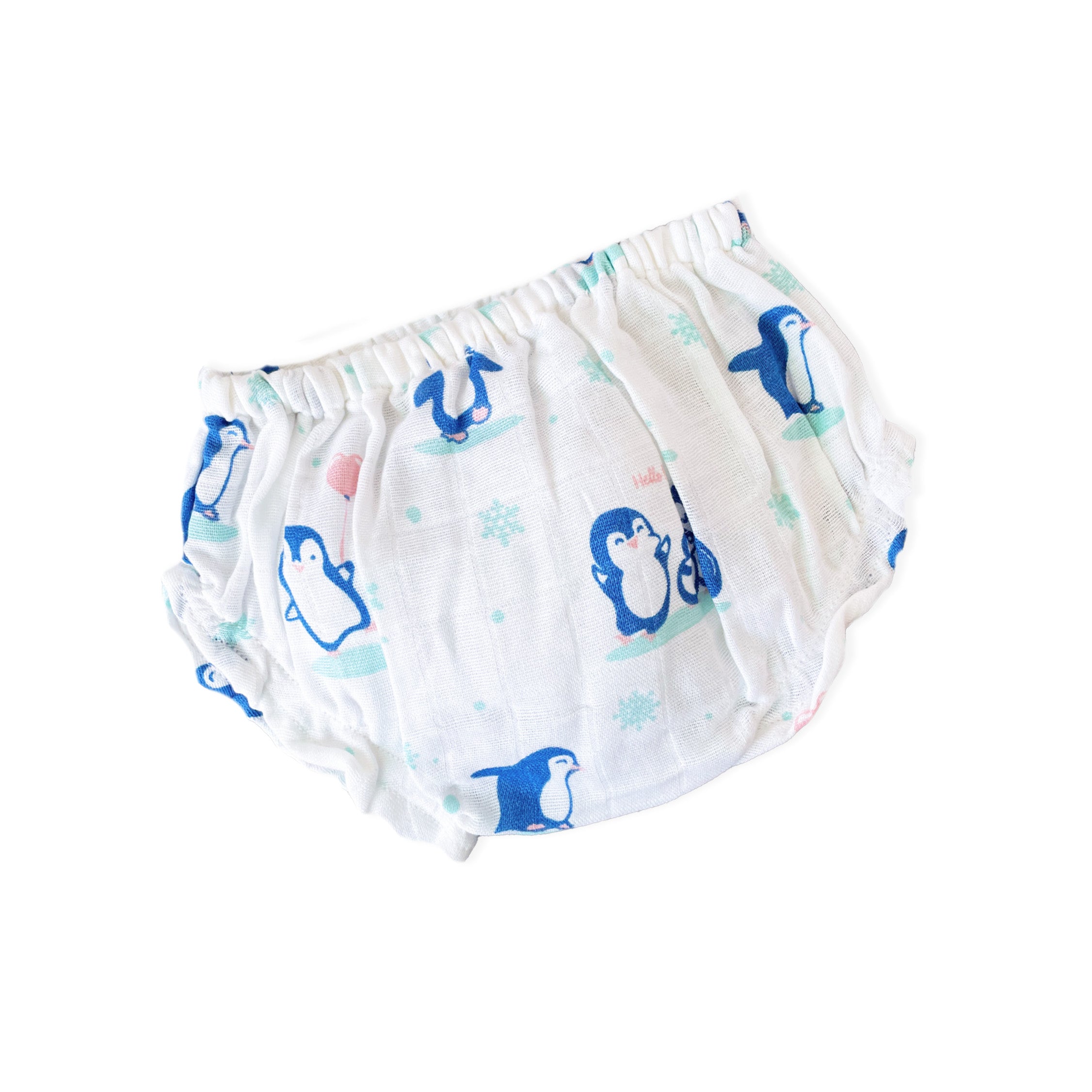 Muslin Cotton Girls Bloomers ( 0 m to 4 years ) Happy Penguin