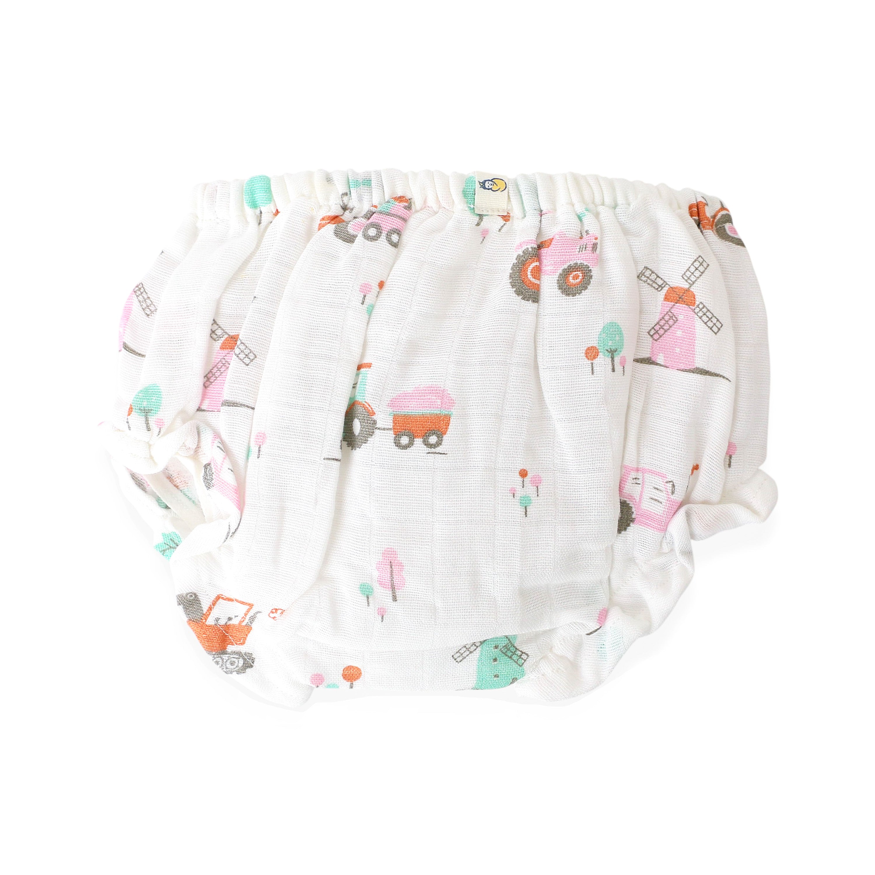 Muslin Cotton Girls Bloomers ( 0 m to 4 years ) Tiny Harvester