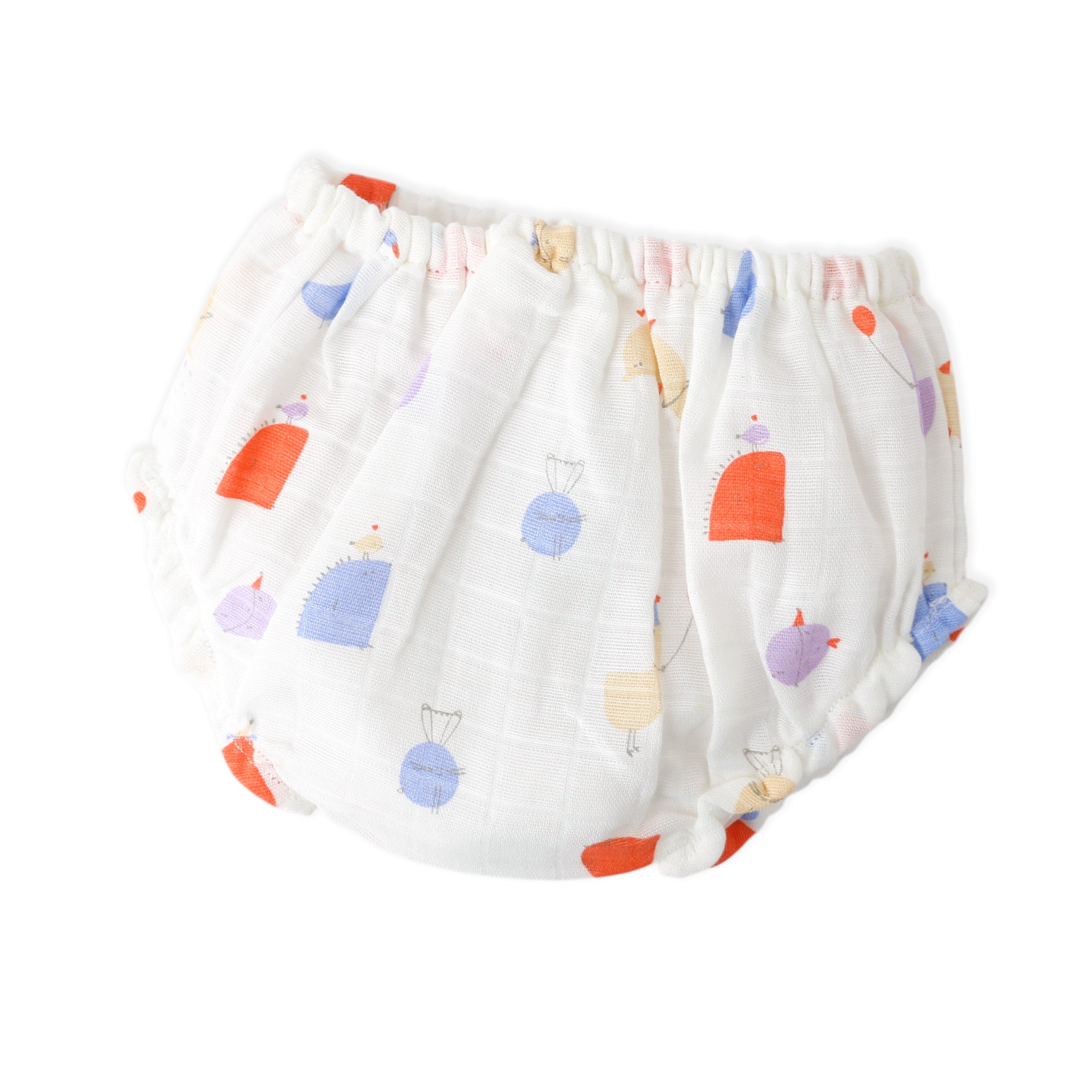 Magic Doodles - Half Sleeve Puff Muslin Cotton Frock with Bloomers (0m to 5 years) NEW