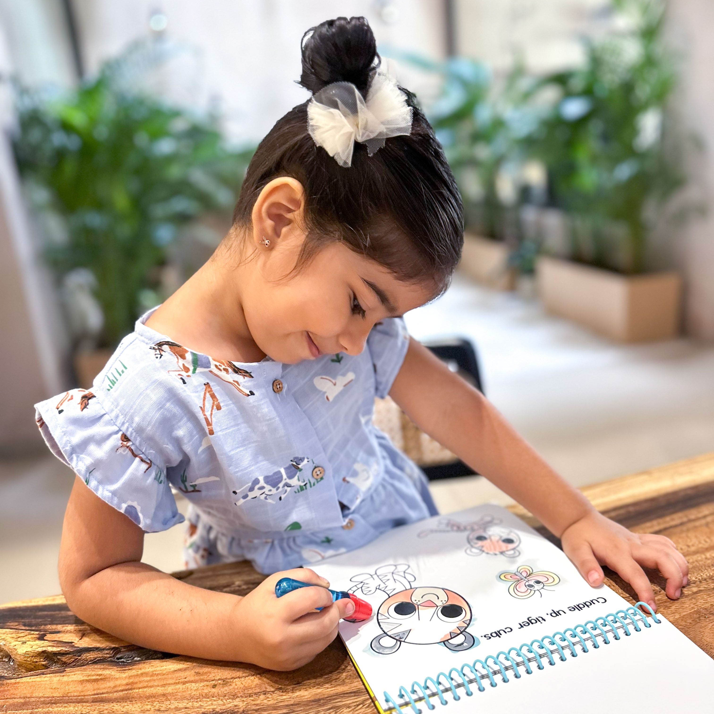 Frill Sleeve Muslin Cotton Girls Frock (0 months to 5 years) - Barnyard Buddies