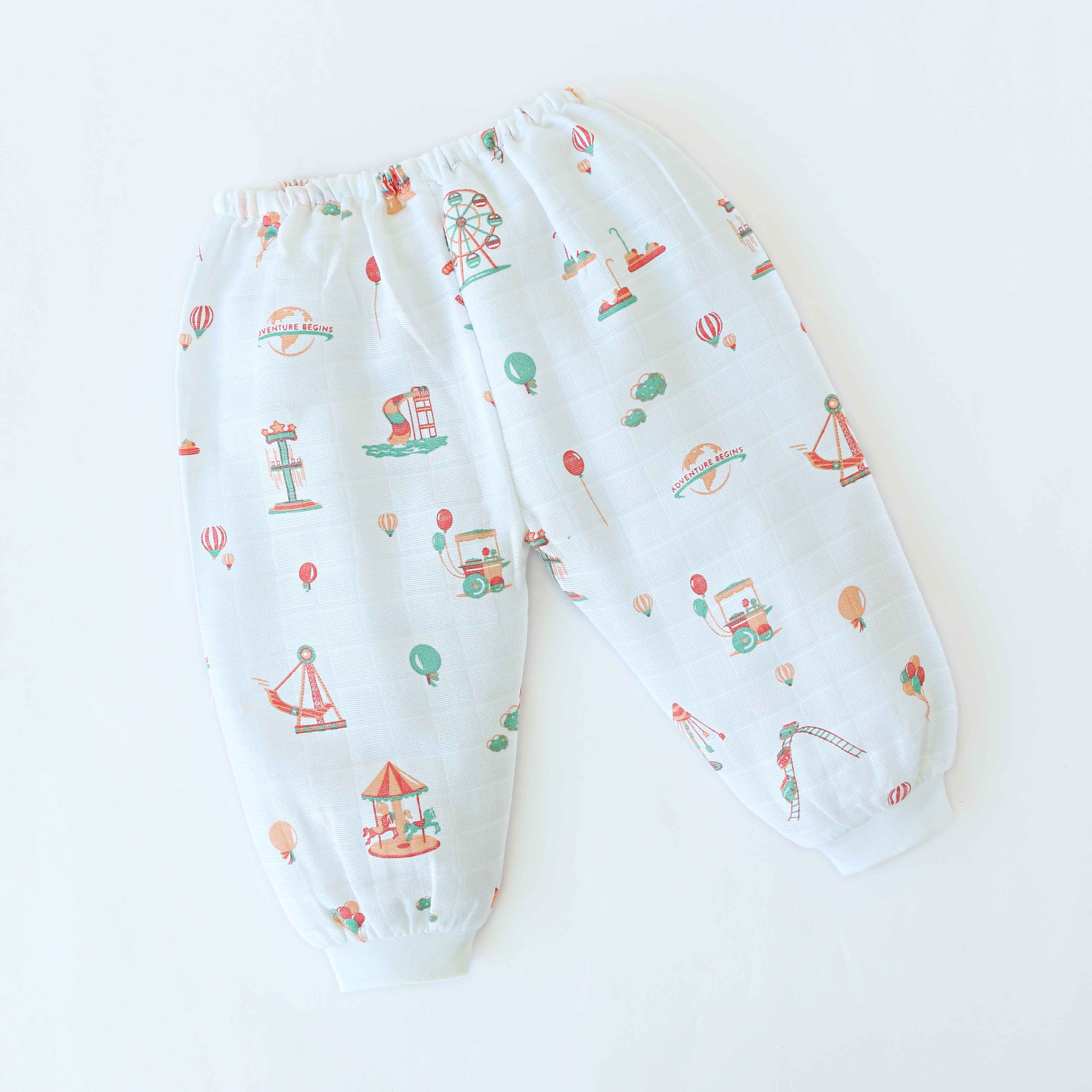 Muslin Unisex Pant for 2-3 Years - 3 Pack