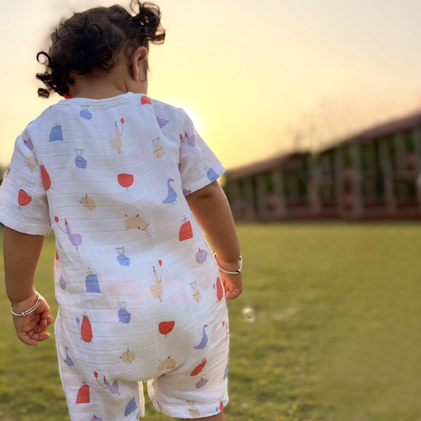 Muslin Baby Romper - Magic Doodles for 0 months to 24 Months