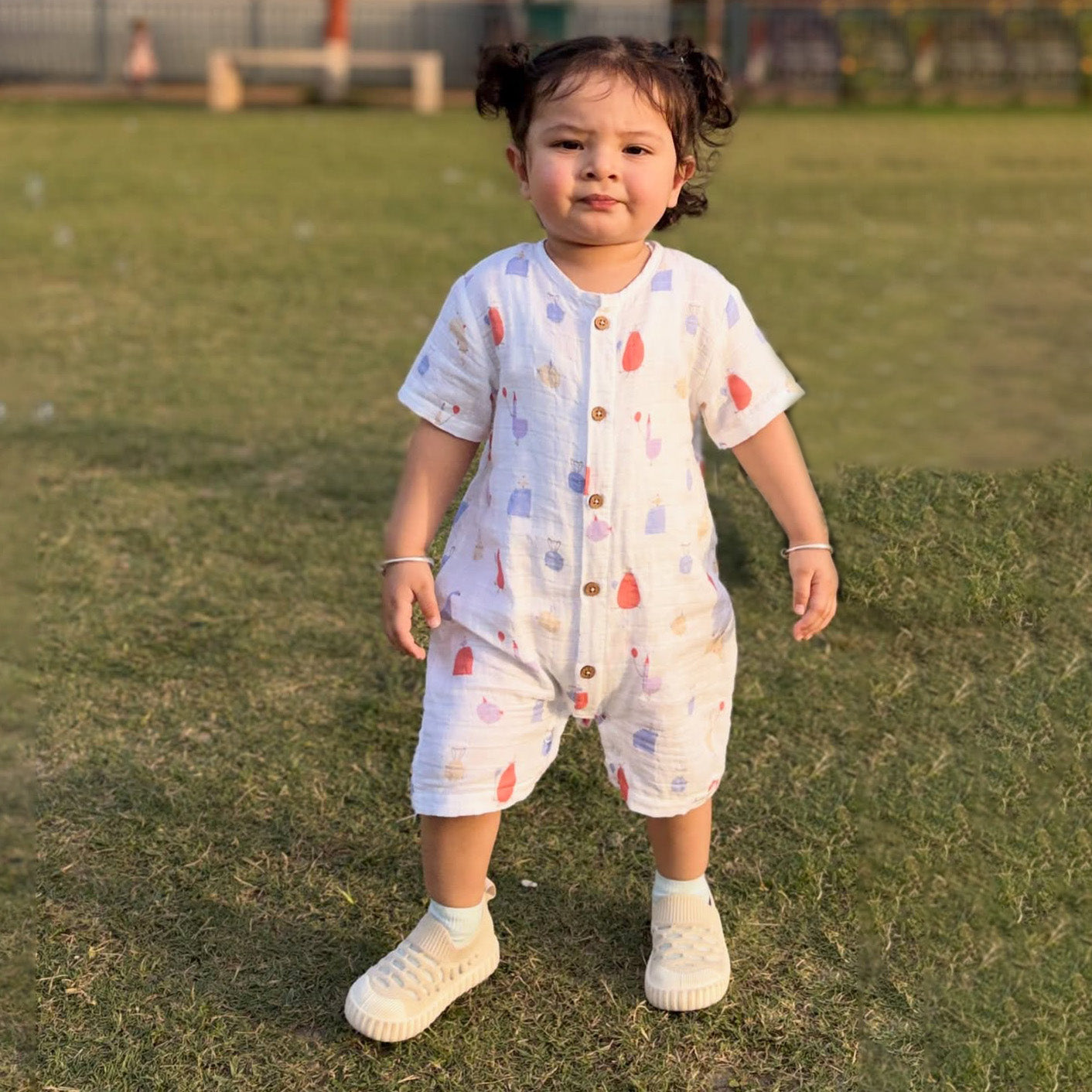Muslin Baby Romper - Magic Doodles for 0 months to 24 Months