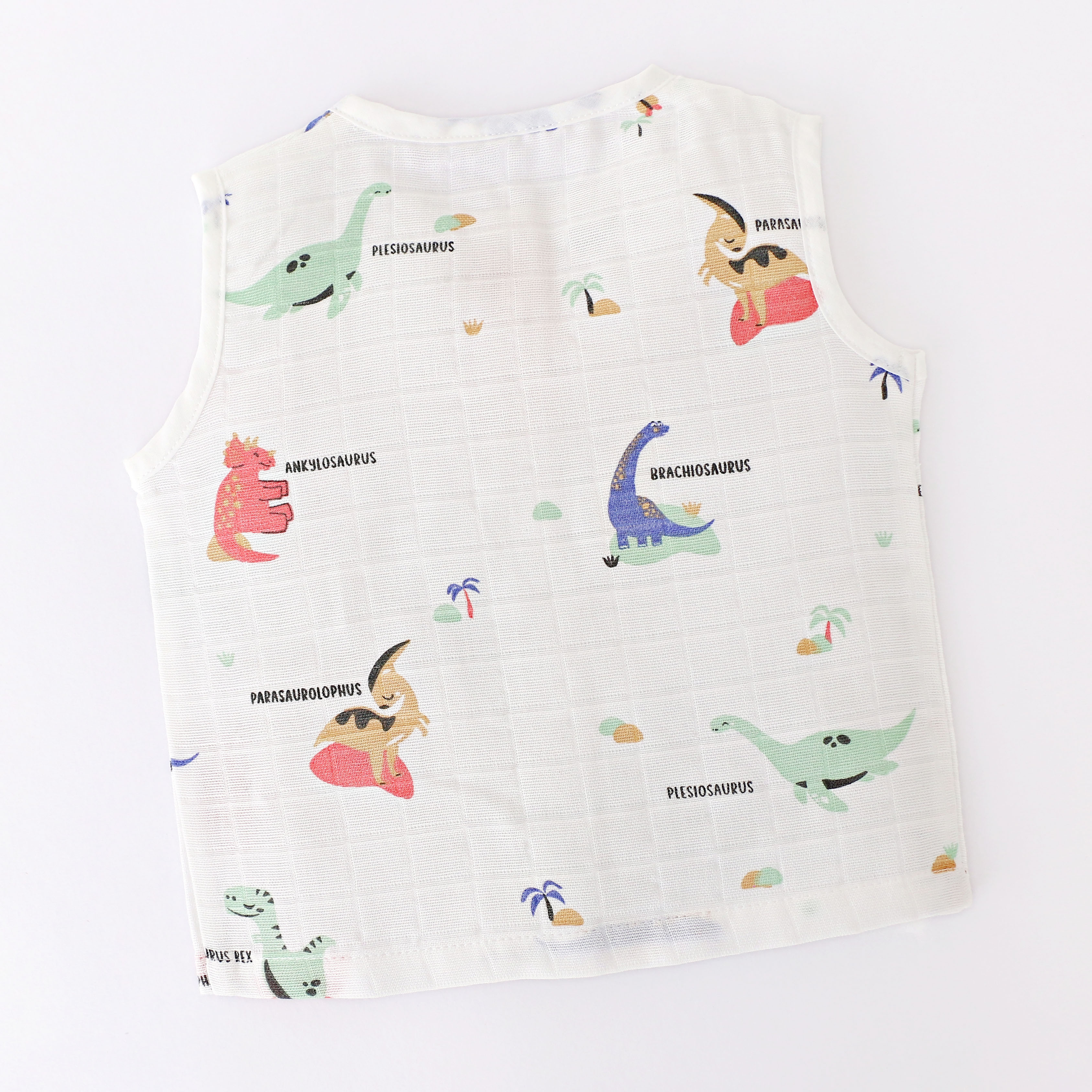 Muslin Unisex Sleeveless top - 6 (NB - 4years) COMBO SAVER 6 PACK