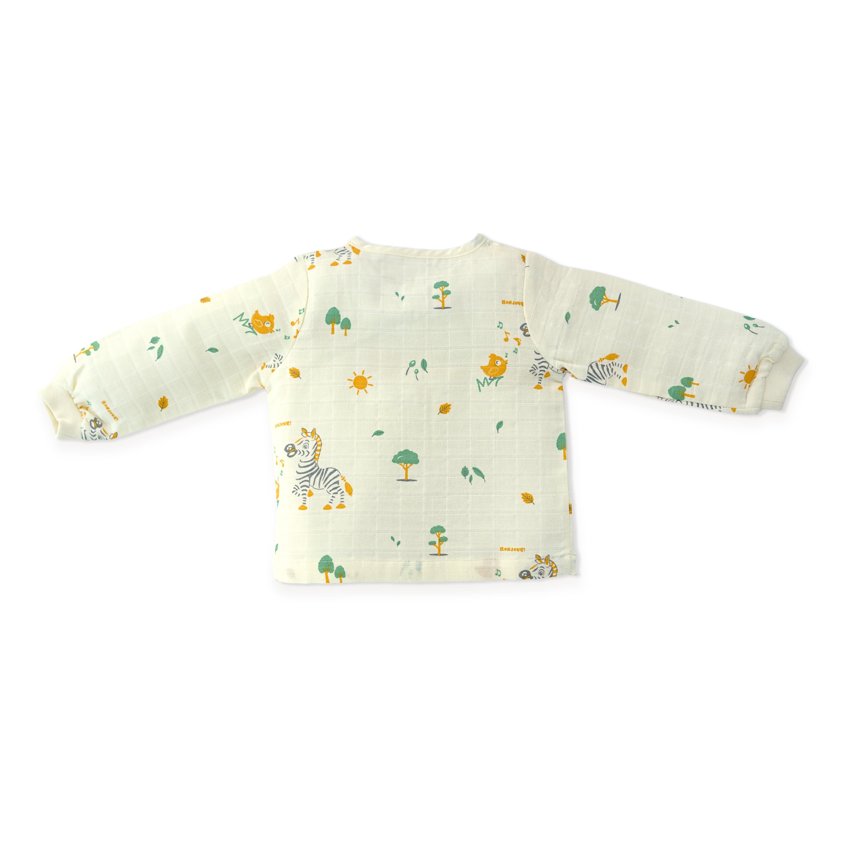 Muslin Cotton Full Sleeve Top & Pant Set for Baby & Toddler Pack of 3 (0–5 Years) - Tiny Wanderers Combo