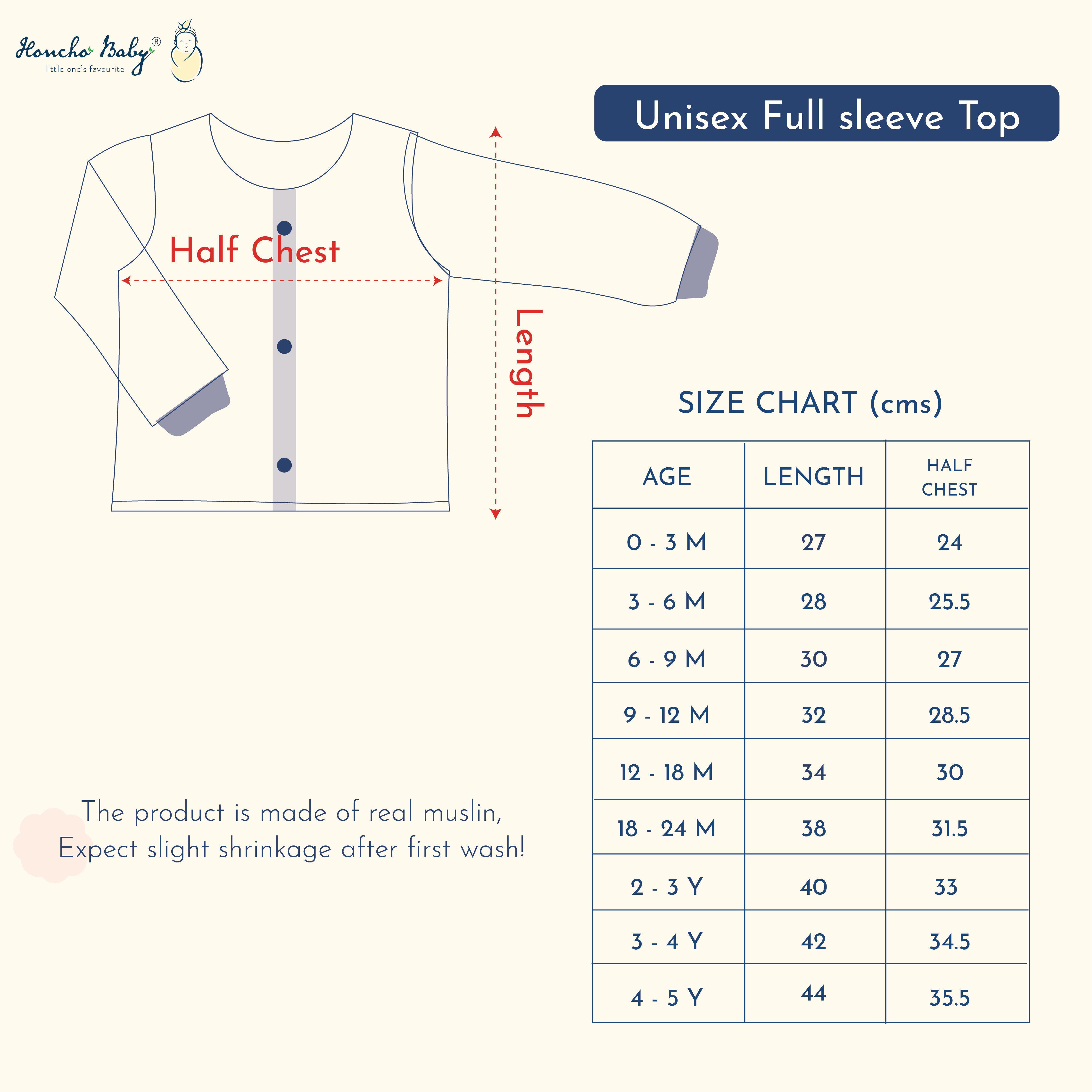 Muslin Cotton Full Sleeve Top & Pant Set for Baby & Toddler (0–5 Years) - Bunny and Bumbles