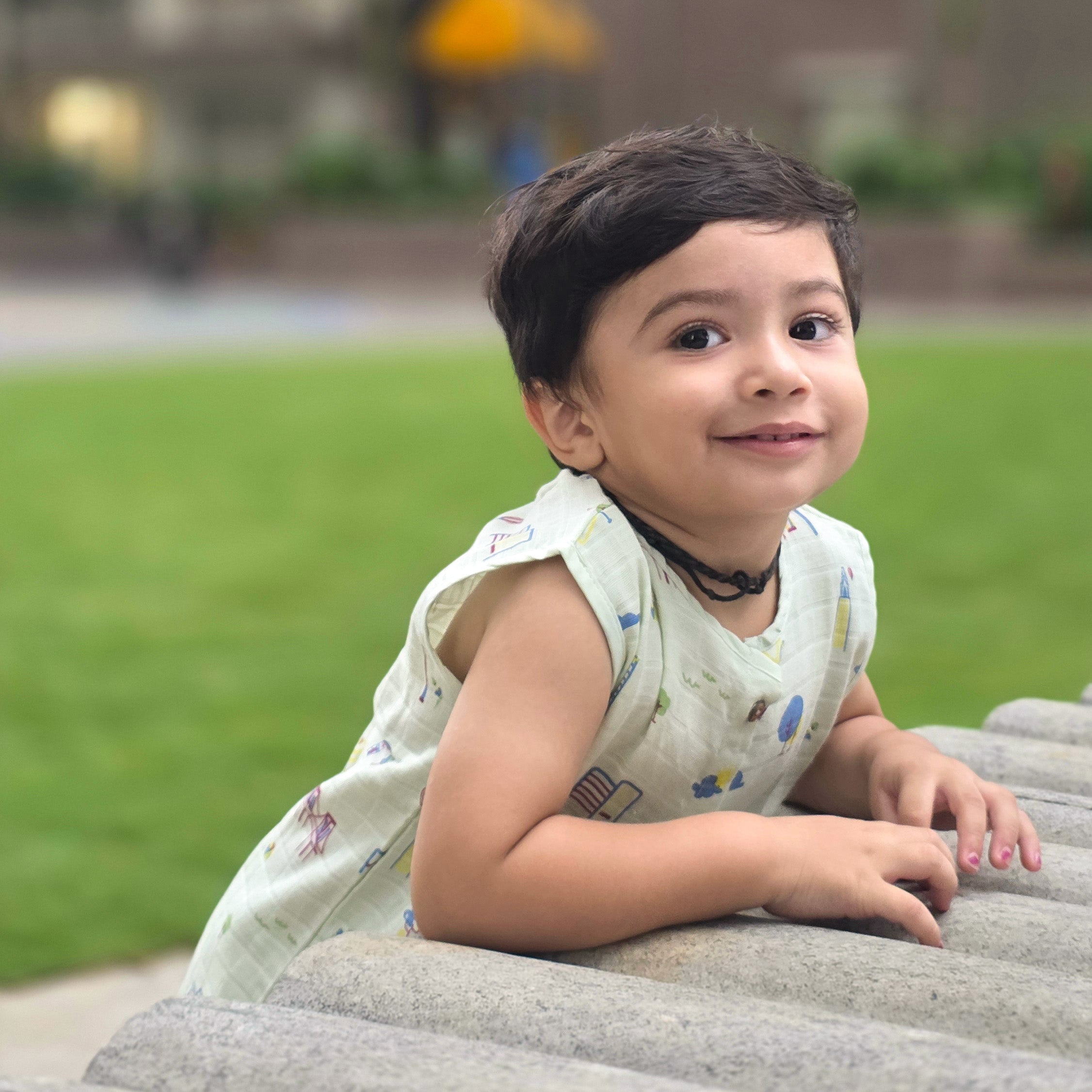Muslin Cotton Sleeveless Top & Shorts for Babies & Toddlers (Newborn–5 Years) - Park Play Days