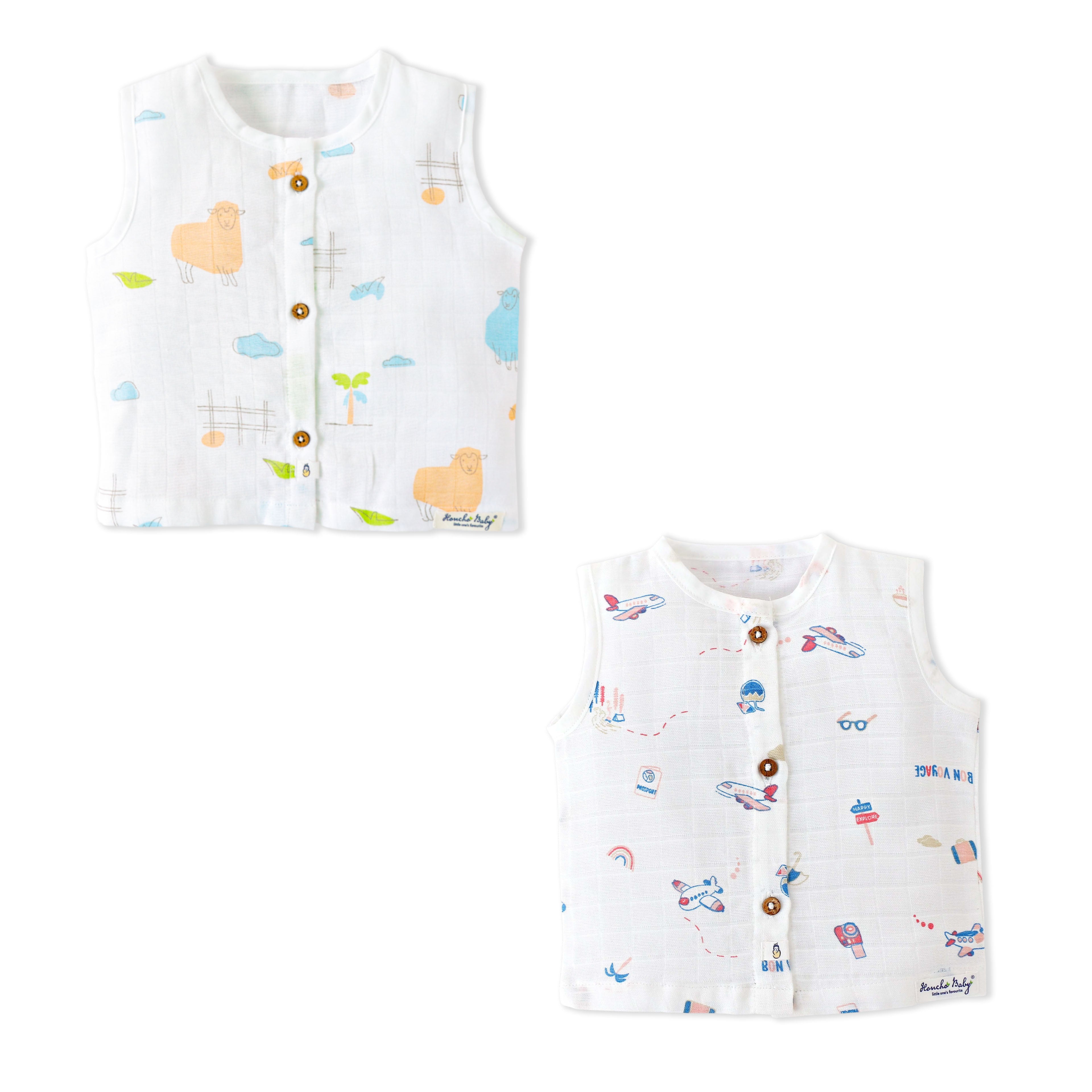 Muslin Sleeveless Top for 18-24 Months - 2 Pack