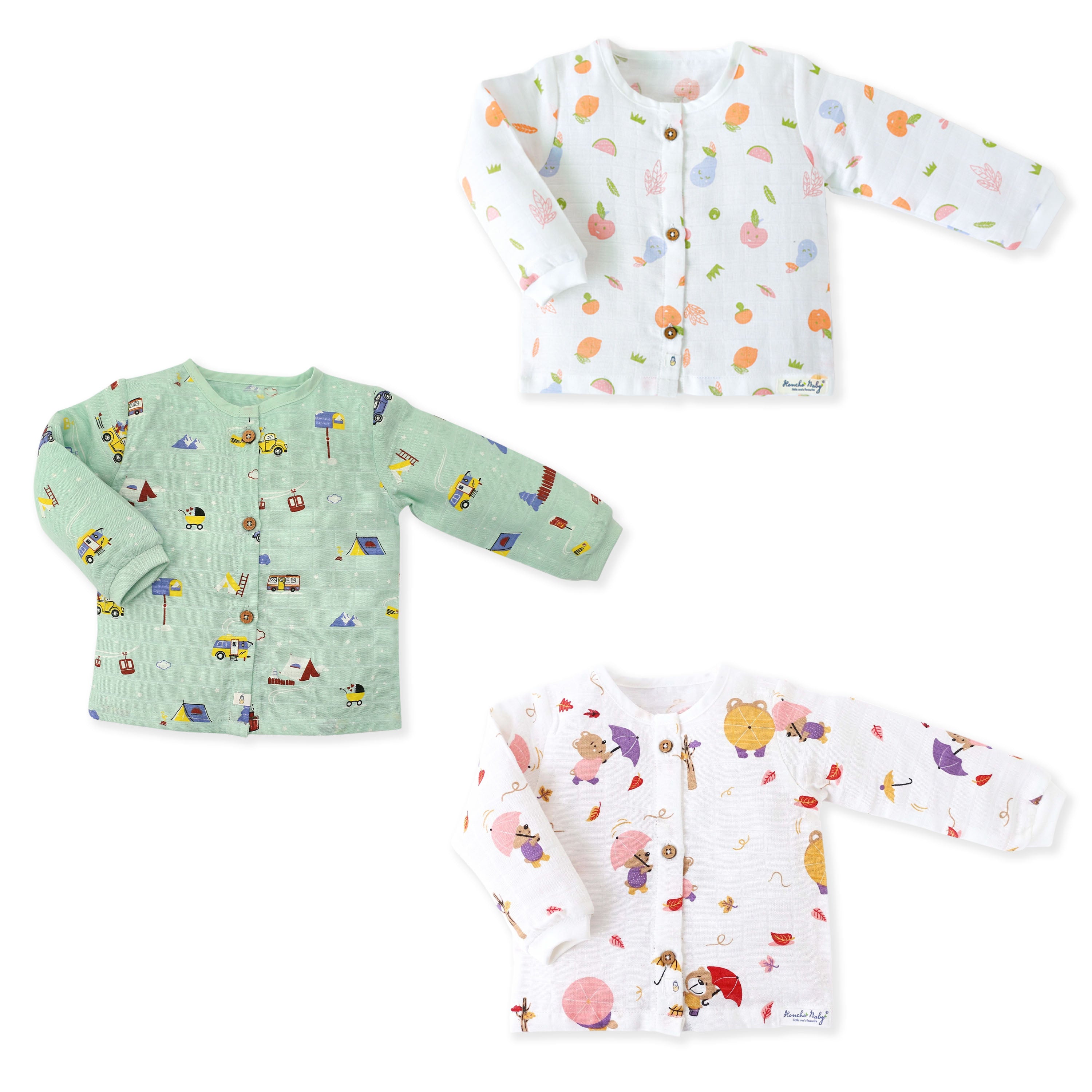 Full Sleeve Jabla for 12-18 Months – Daily Wear – 3 Pack
