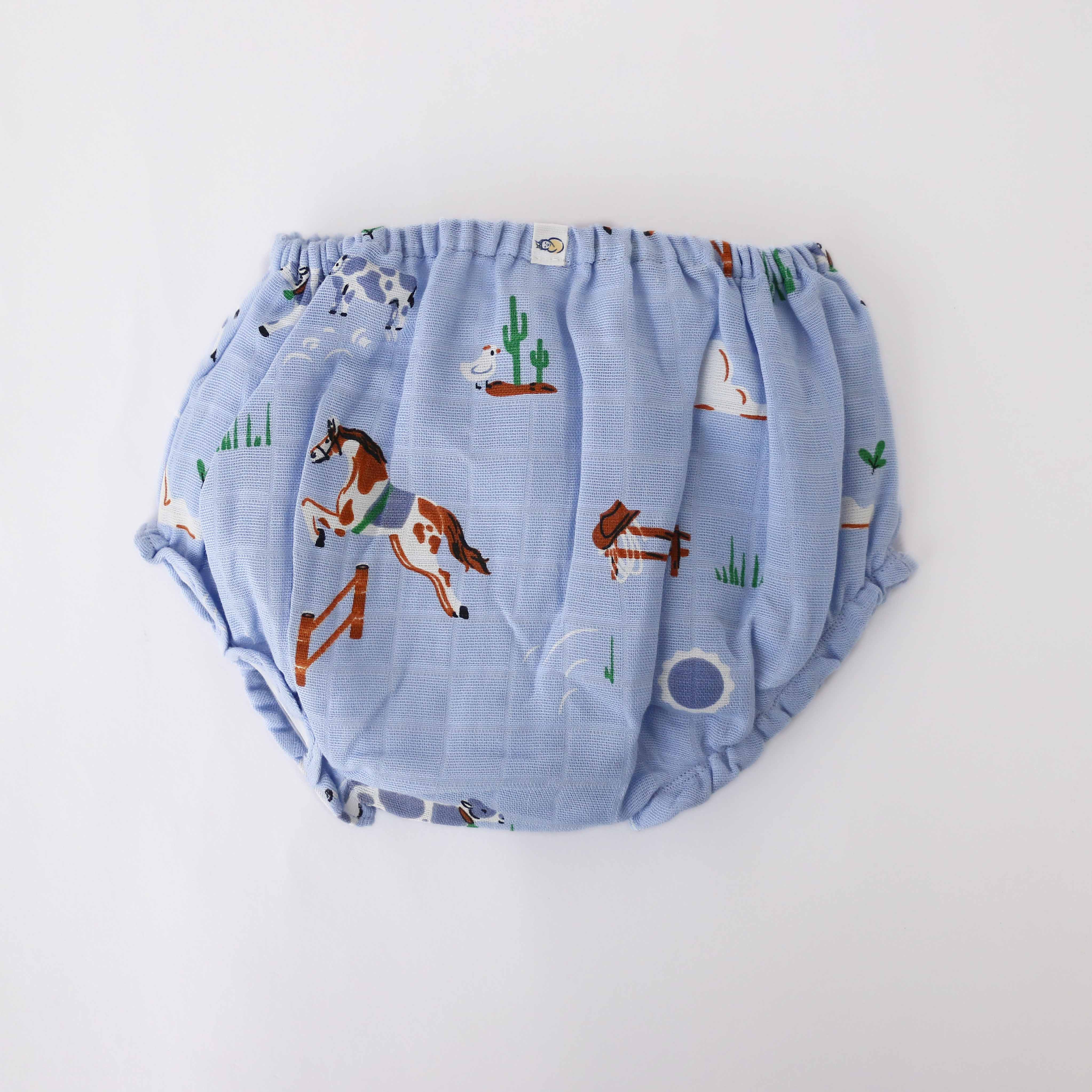 Muslin Cotton Girls Bloomers ( 0 m to 4 years ) Pack of 3