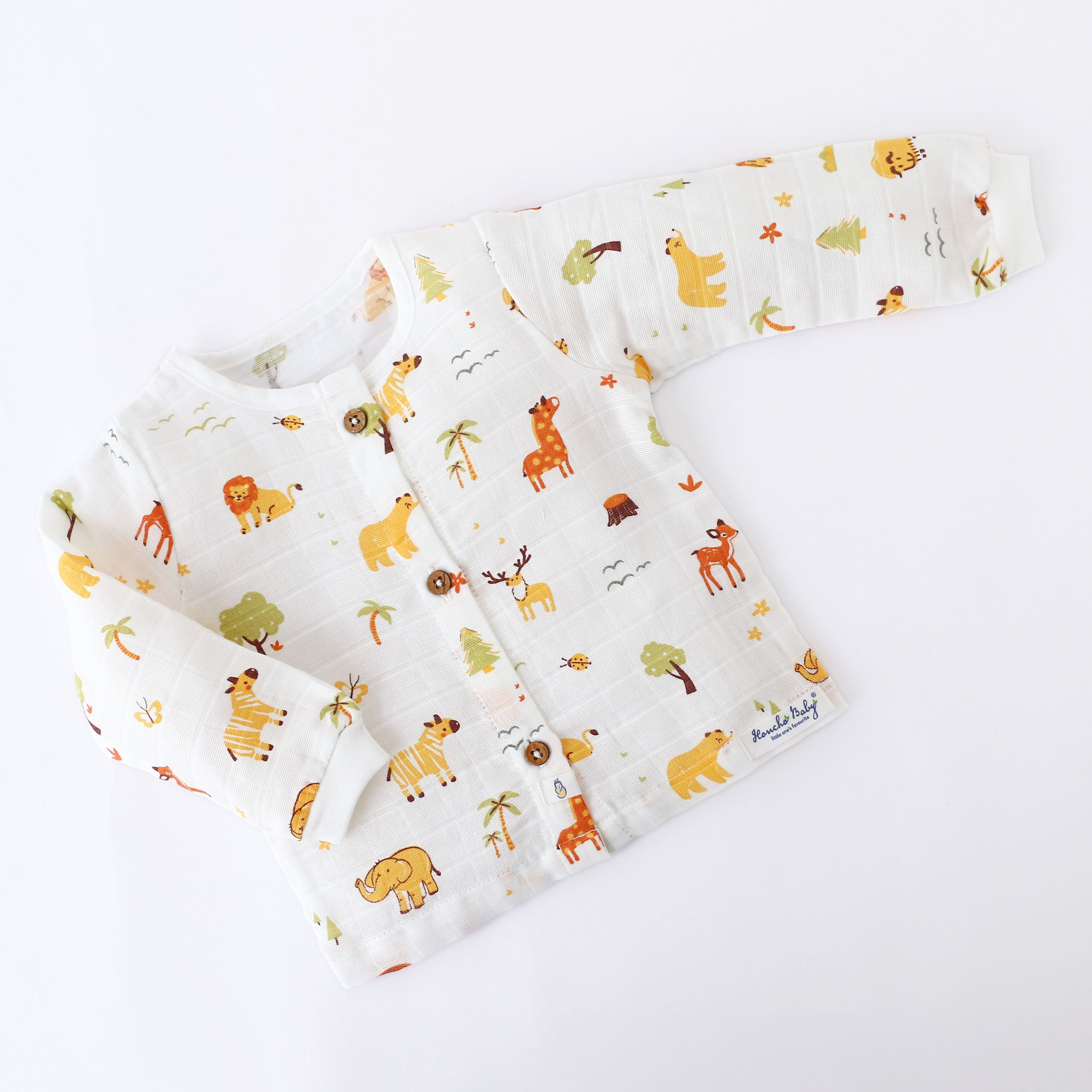 Tiny Jungle Adventures - Unisex Full Sleeve and Pant set  (0M - 4years) NEW