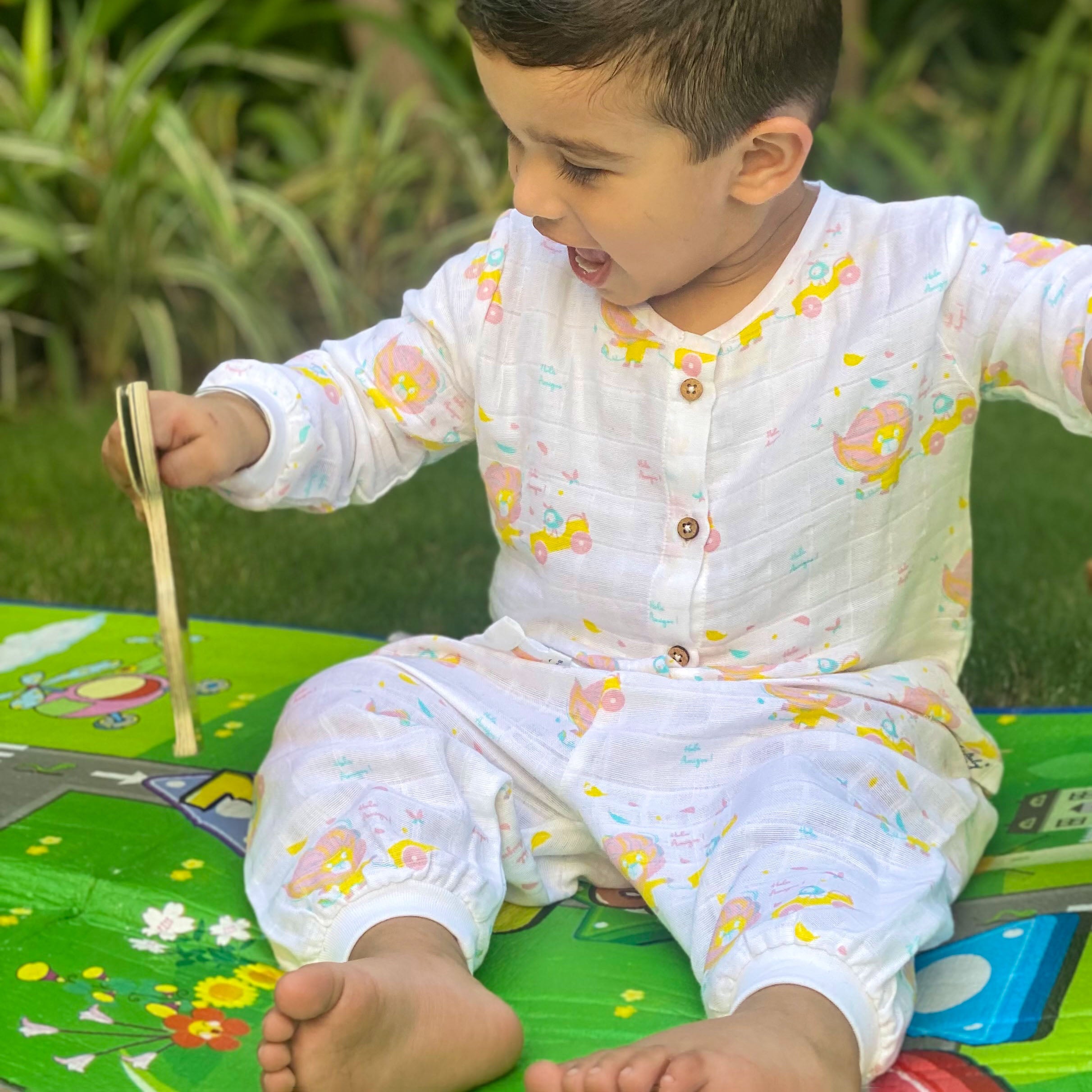 Lion and the Bird - Unisex full sleeve & pant (0M - 5 Years) NEW