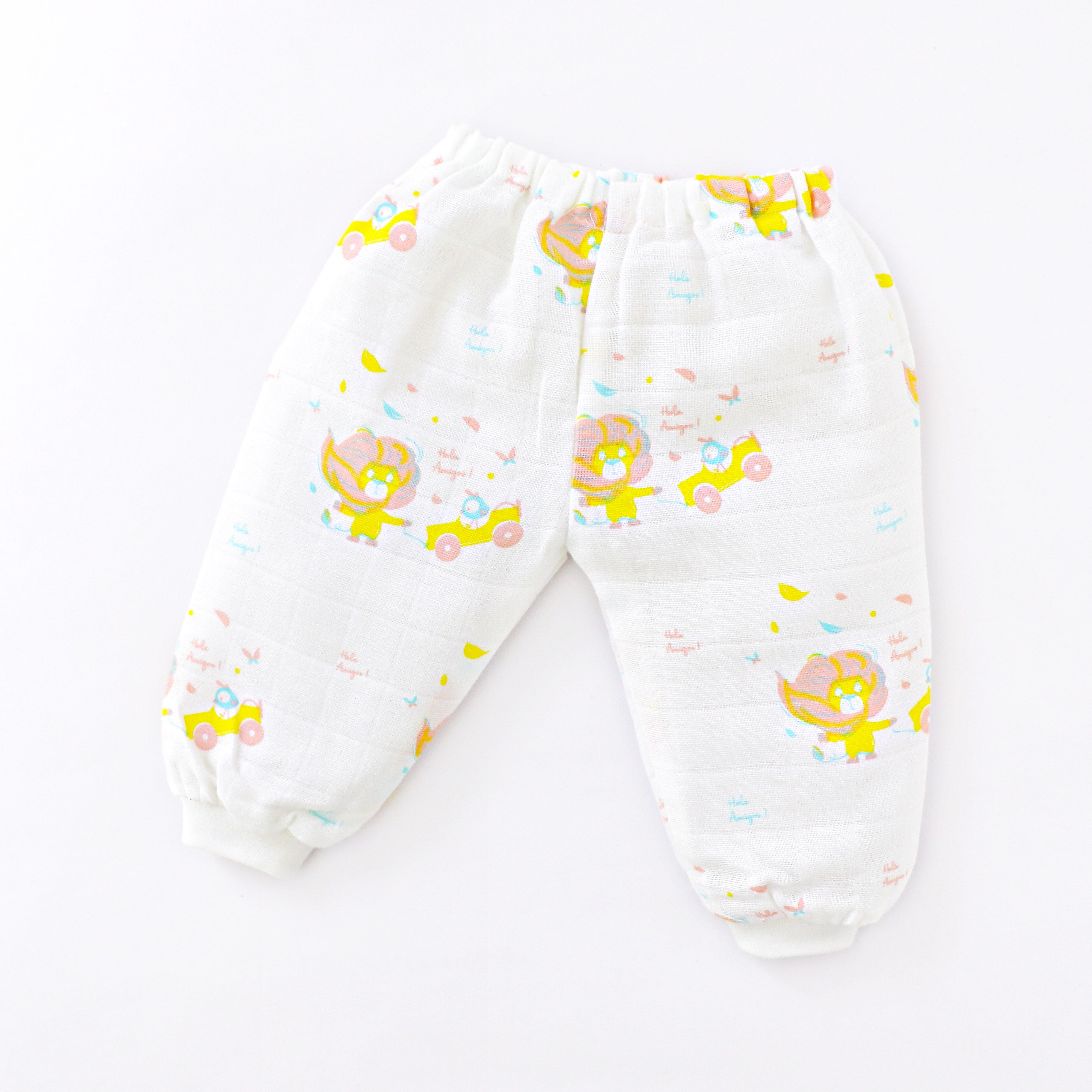 Muslin Unisex Pant for 0-3 Months - 2 & 3 Pack
