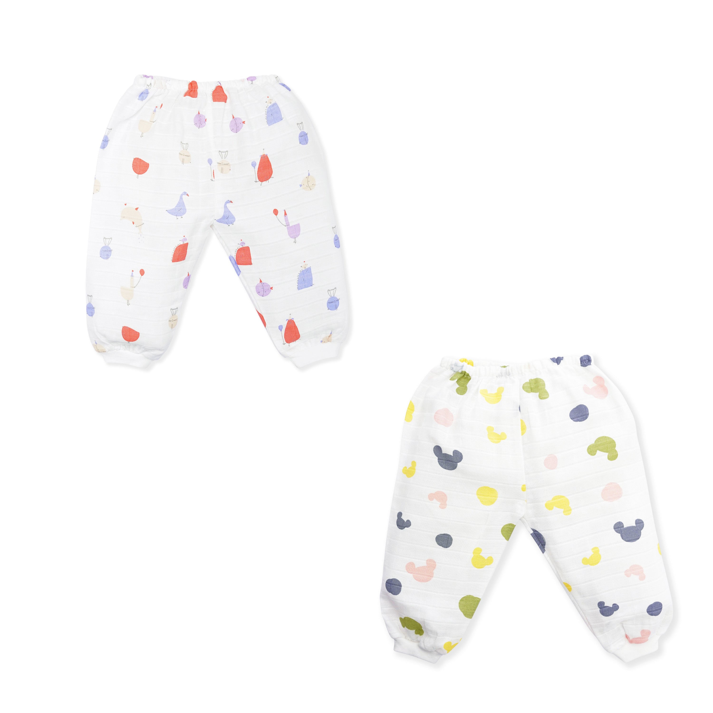 Muslin Unisex Pant for 9-18 Months & 3-4 Years - 2 Pack