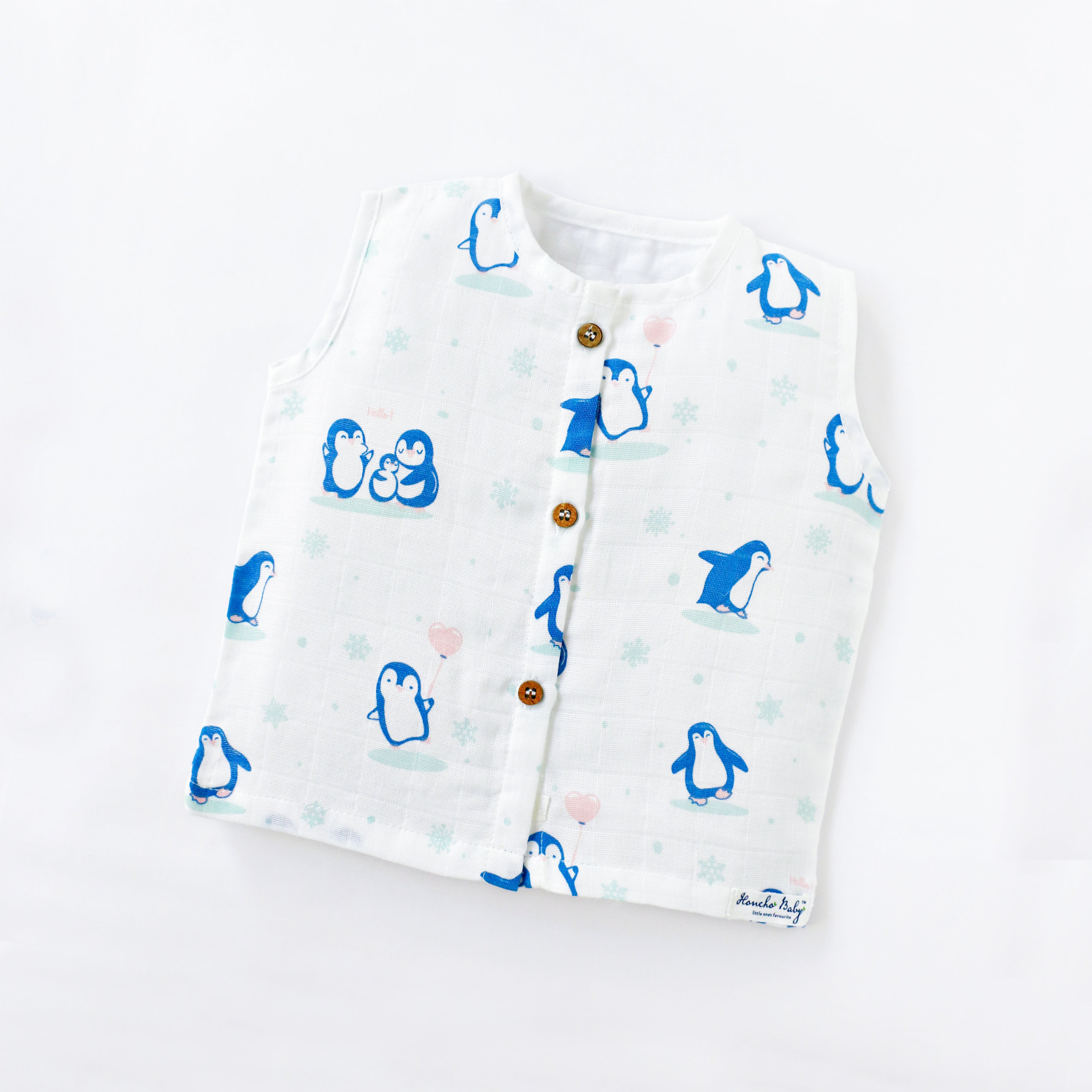 Muslin Sleeveless Top for 3-4 Years - 2 Pack