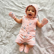 Baby Cap, Mittens and booties Set - Cub's First Concert (0-3 Months)