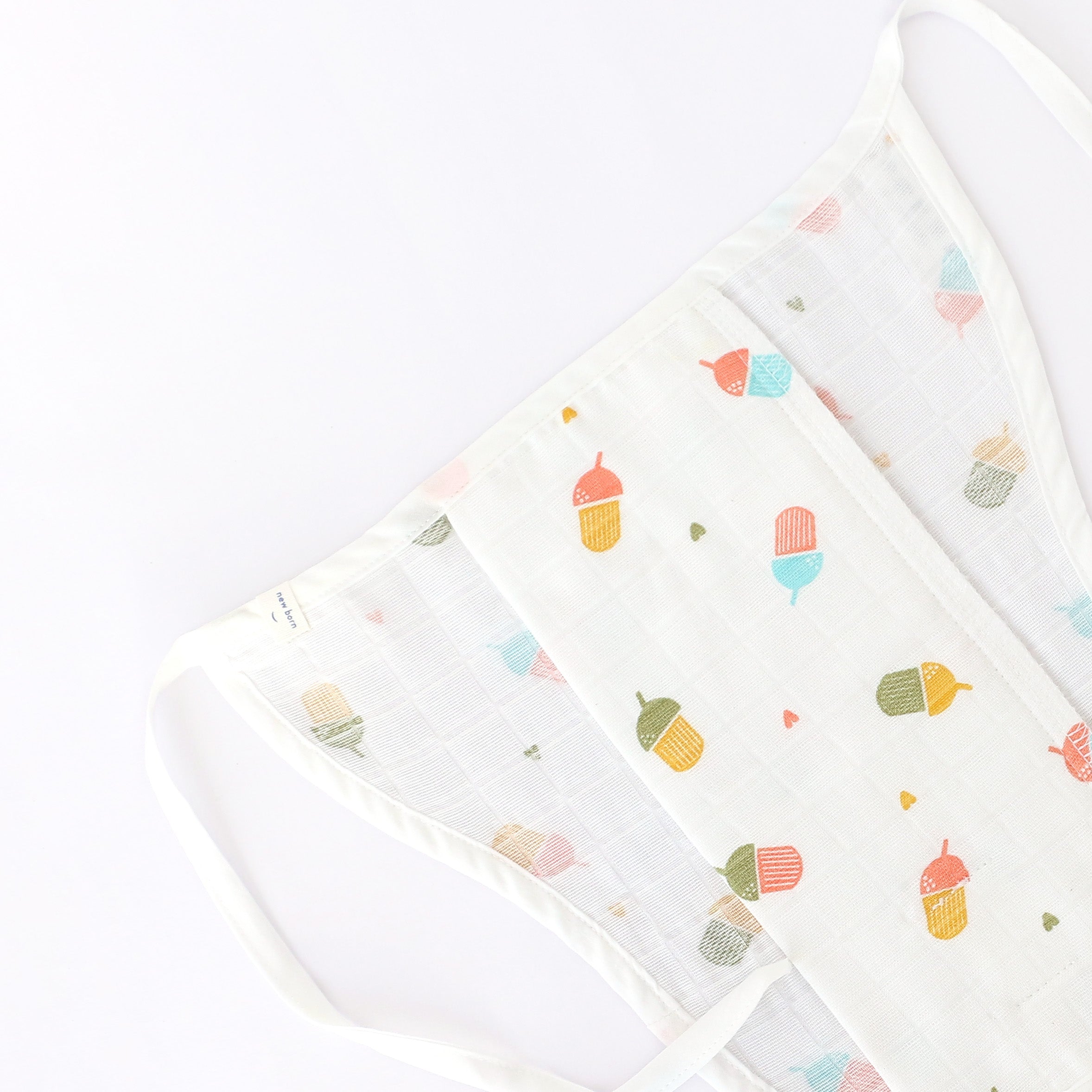 Assorted 6 pack - Reusable Muslin Nappies / Langot (4 Layered Central Panel) - Little Tiny Combo