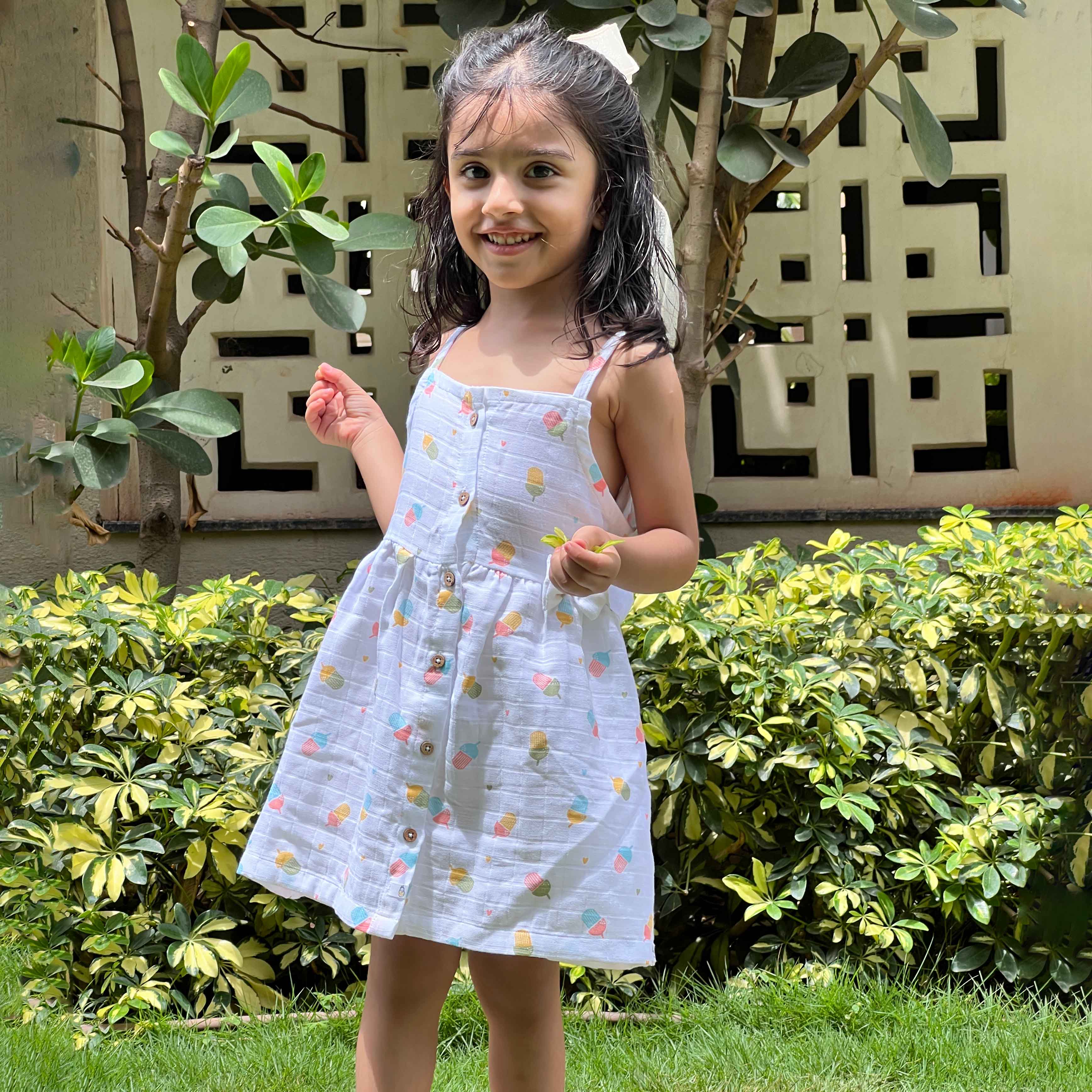 Rainbow Popsicles - Frock and Bloomers Set ( 0 to 4 years )
