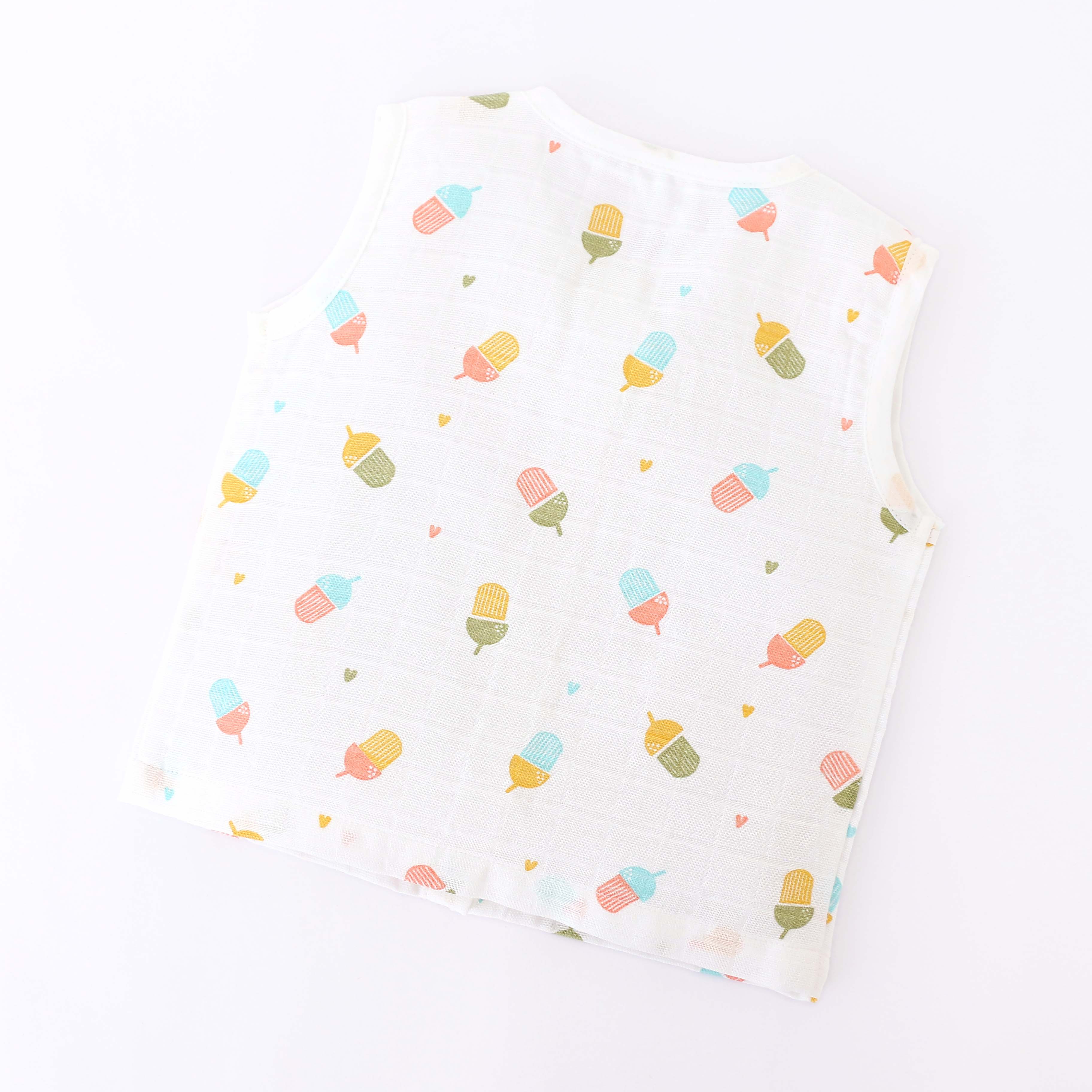 Sleeveless Top - 3 & Shorts - 3 (newborn to 4years) Assorted 3 Pack