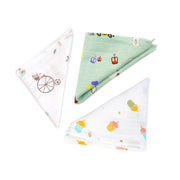 Muslin Wash cloth / Hand kerchief - 3 pack  27 x 27 cm