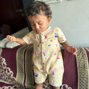 Muslin Baby Romper - Pawsome Beach Day for 0 months to 24 Months