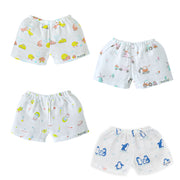 Muslin Unisex Shorts- Pack of 4 (18-24 Months)