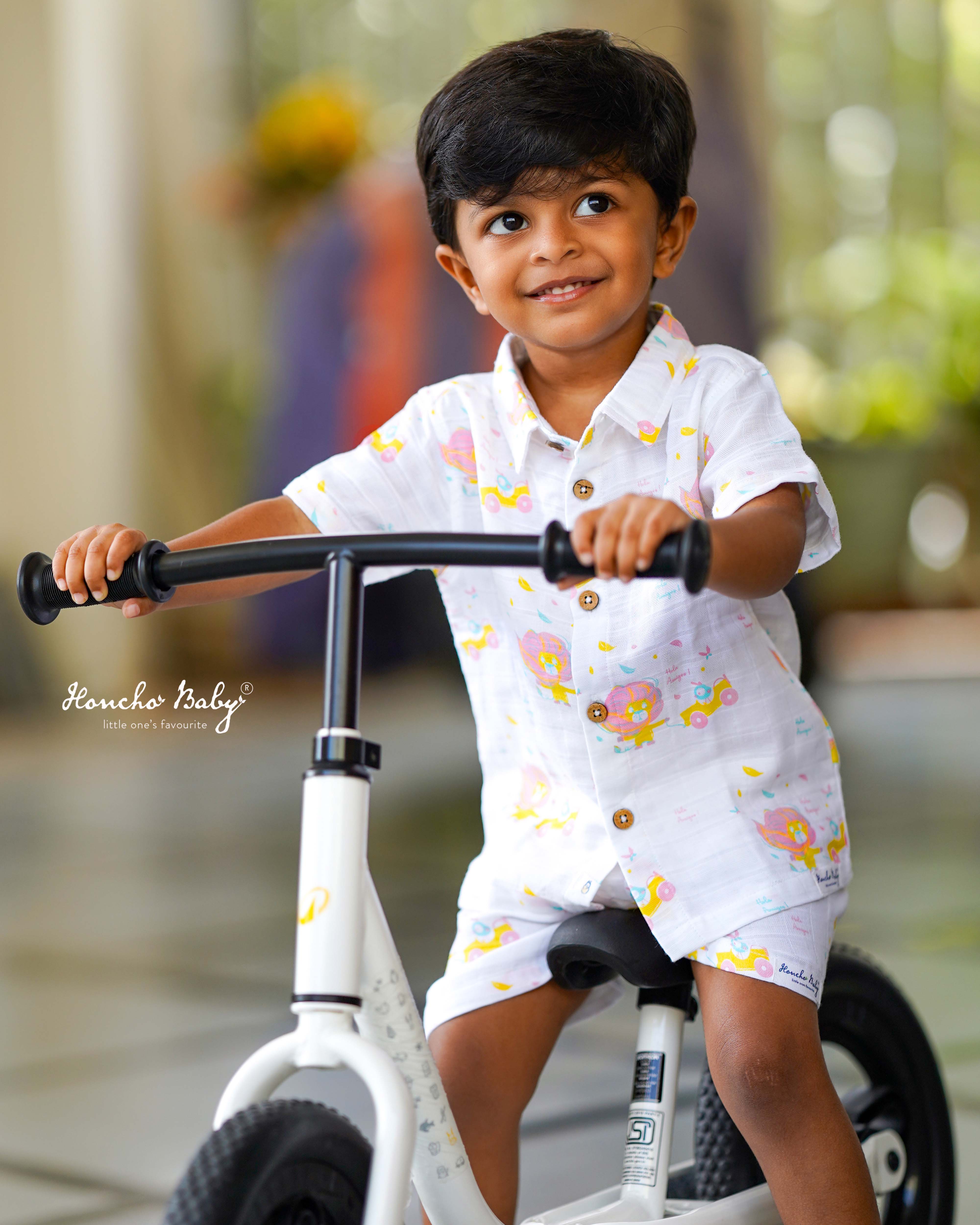 Lion & The Bird - Muslin Half Sleeve Top & Shorts Set (0M – 5Y)