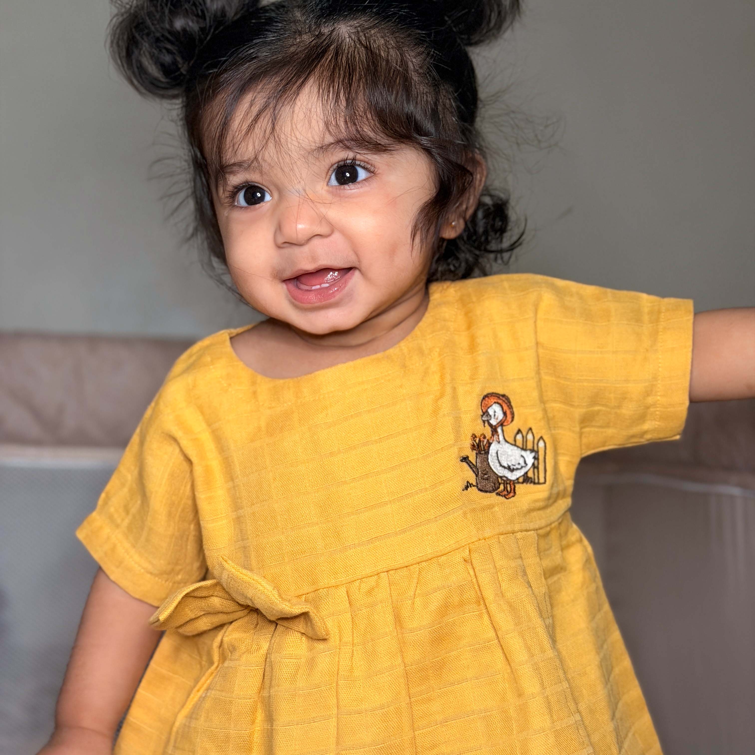 Duck & Flowers Girls Co-ord set (0 Months - 5 Years)  1 pack