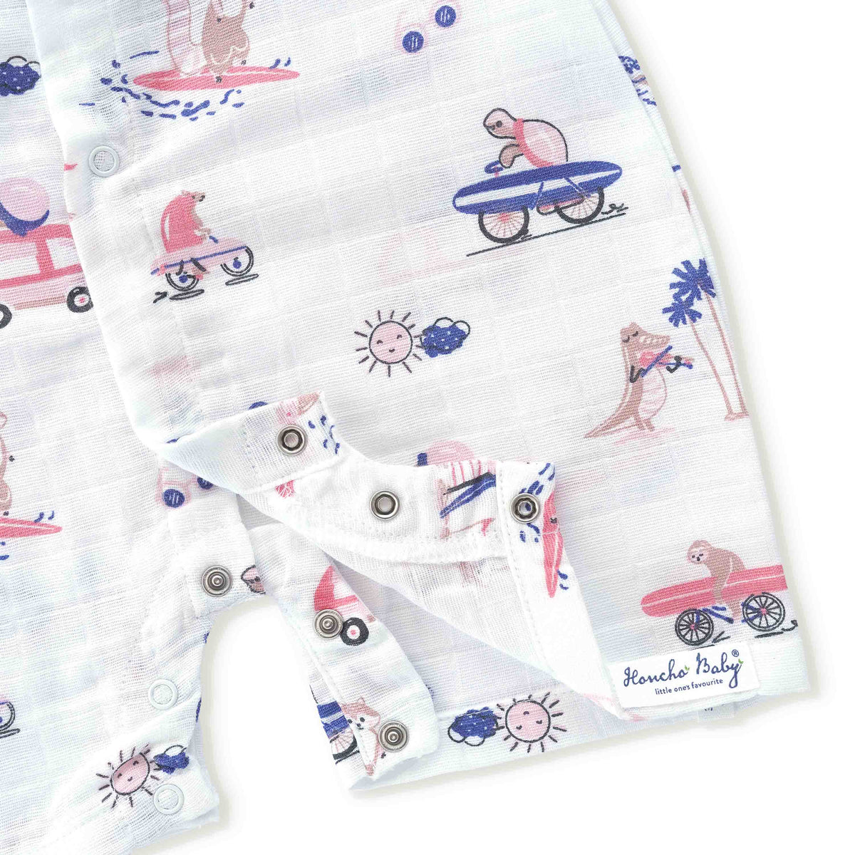 Muslin Baby Romper for 0-18 Months - Tiny Surf Club