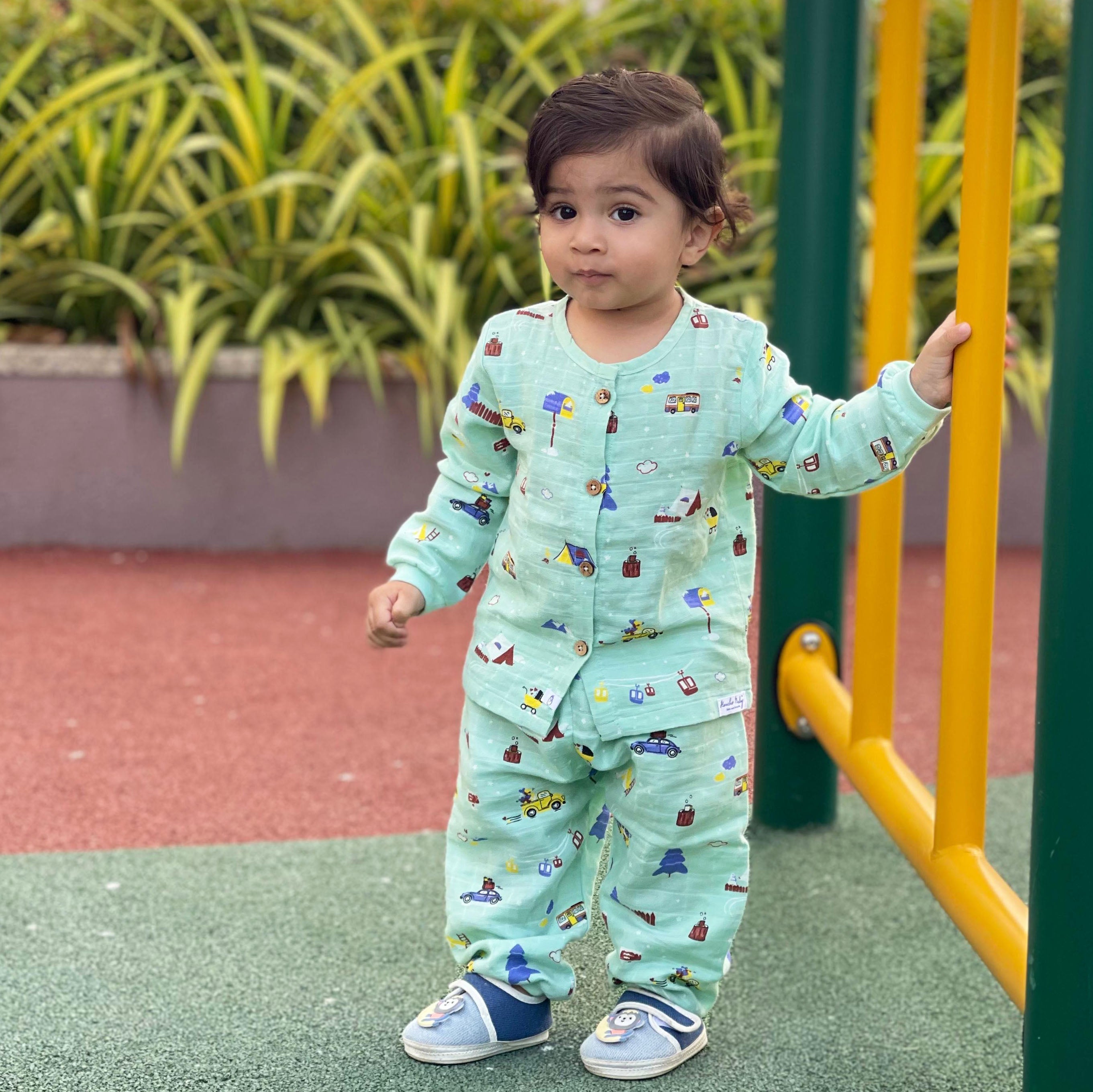 Snowy Village Tales - Unisex Full Sleeve and Pant set  (0M - 5years) NEW