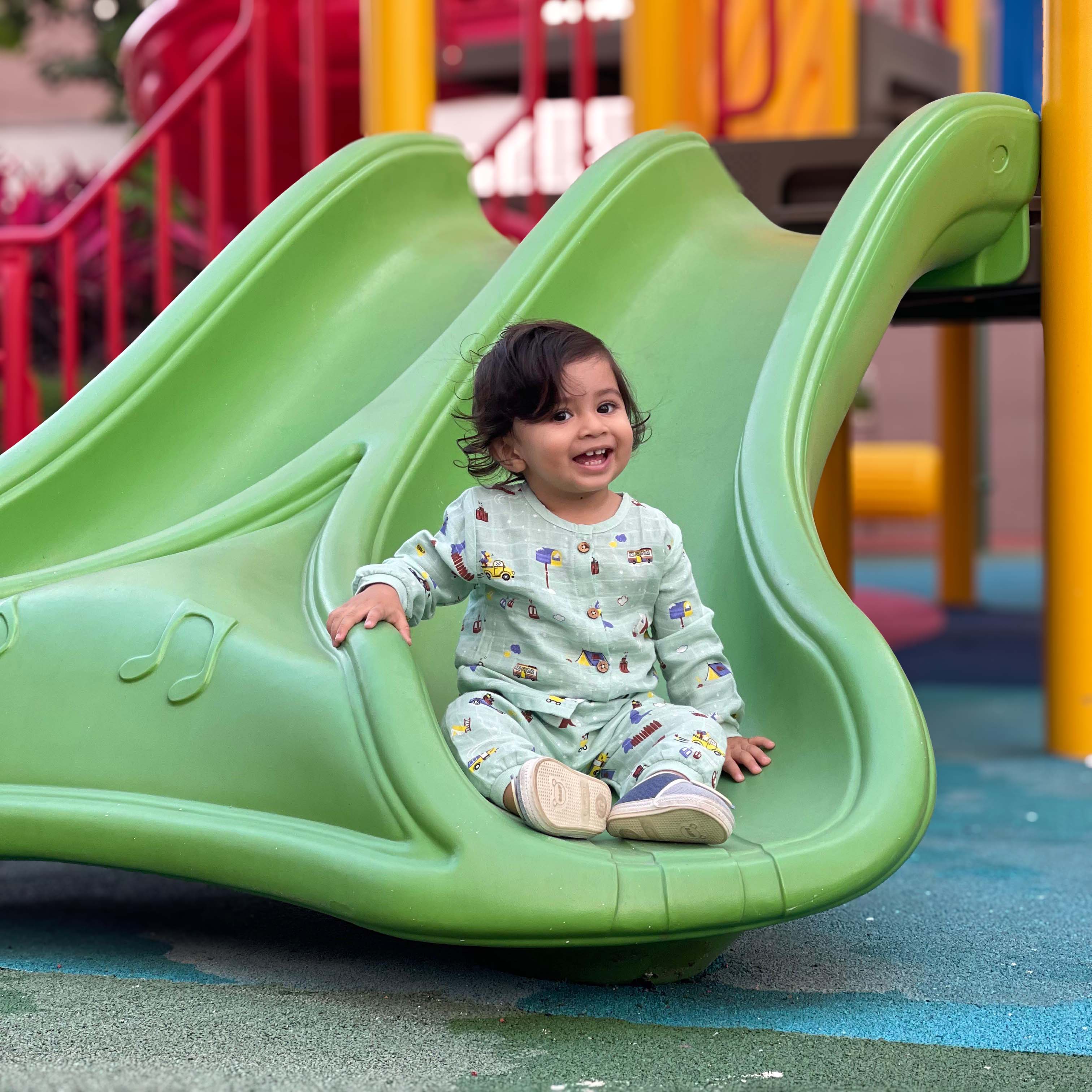 Snowy Village Tales - Unisex Full Sleeve and Pant set  (0M - 5years) NEW