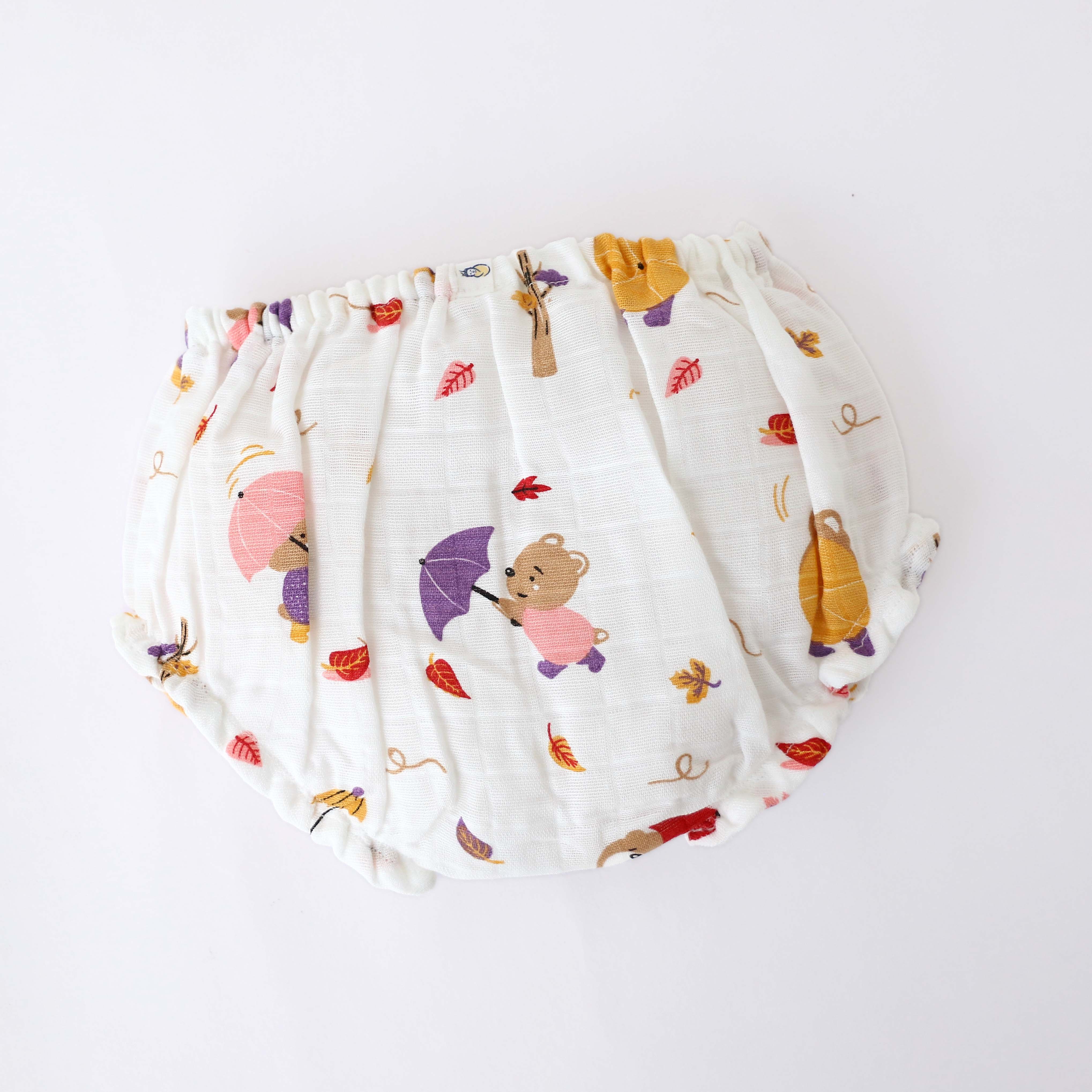 Muslin Cotton Girls Bloomers ( 0 m to 4 years ) Pack of 3