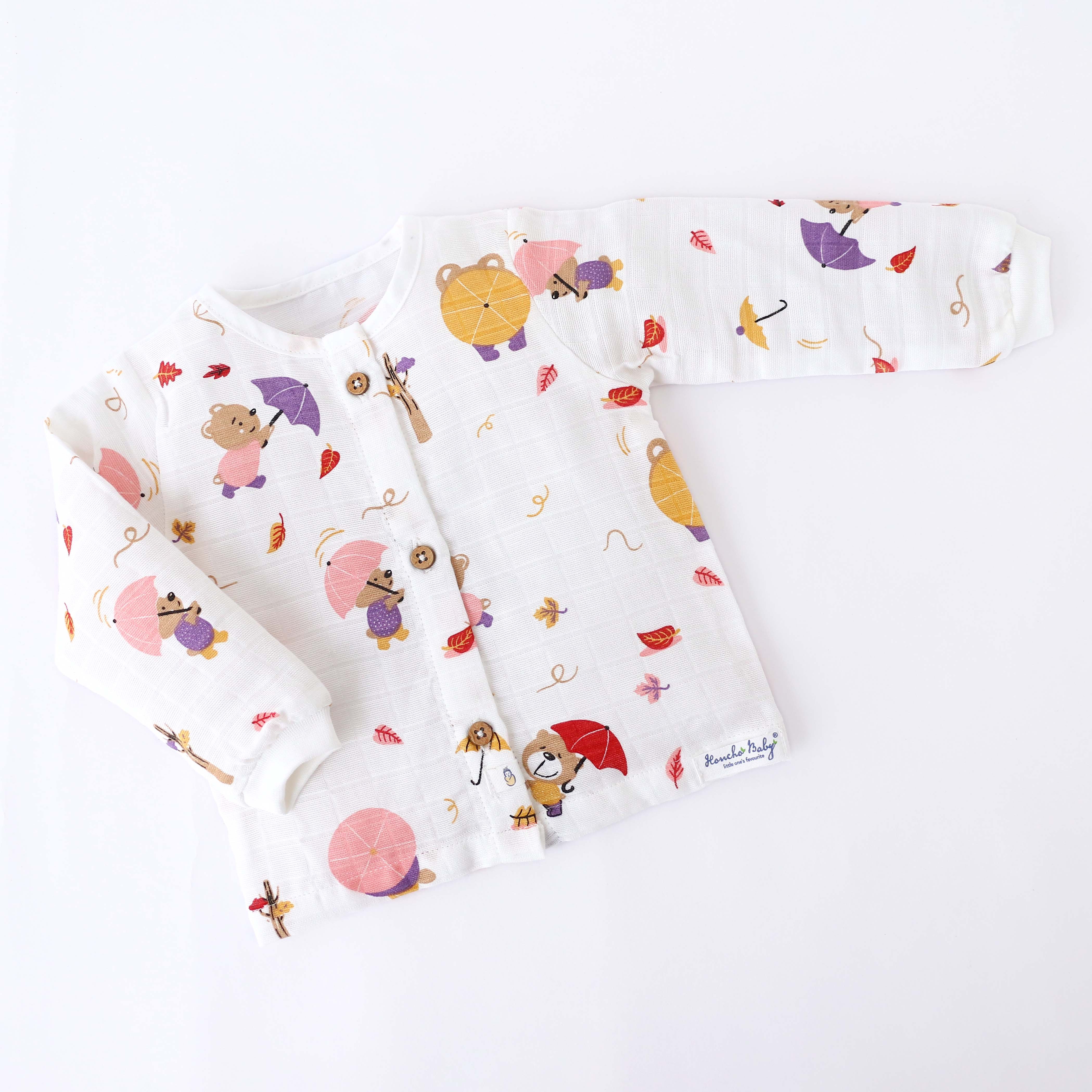 Teddy's Windy Walk - Unisex Full Sleeve and Pant set  (0M - 4years) NEW
