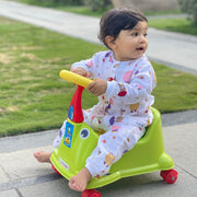 Teddy's Windy Walk - Unisex Full Sleeve and Pant set  (0M - 4years)