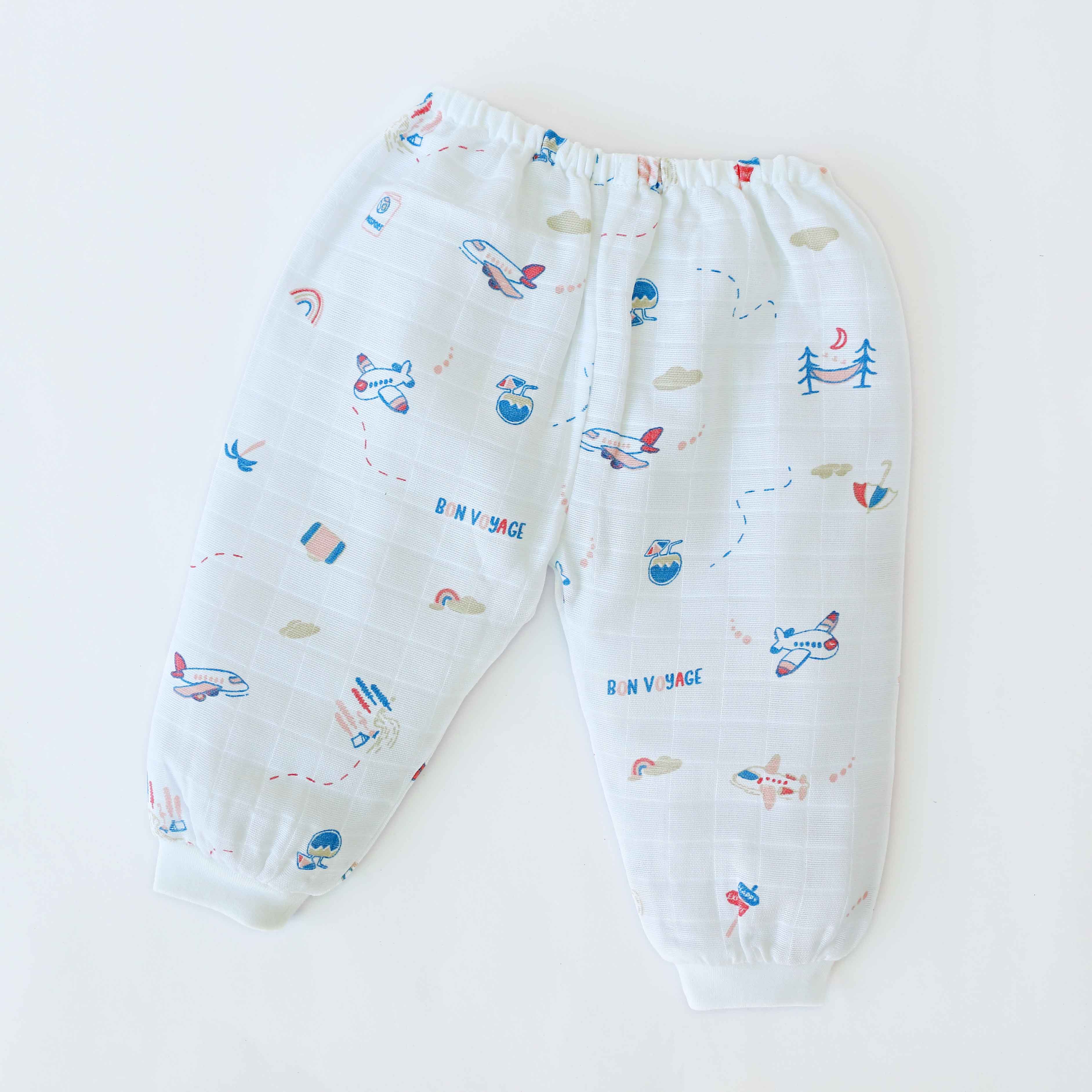 Muslin Unisex Pant for 0-3 Months - 5 Pack
