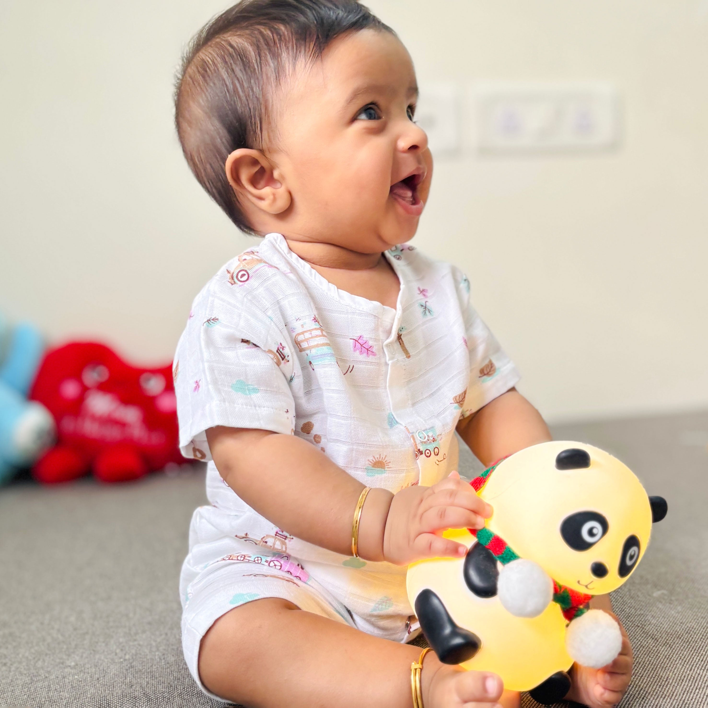 Muslin Baby Romper for 0-18 Months - Tiny Wheels & Wonders