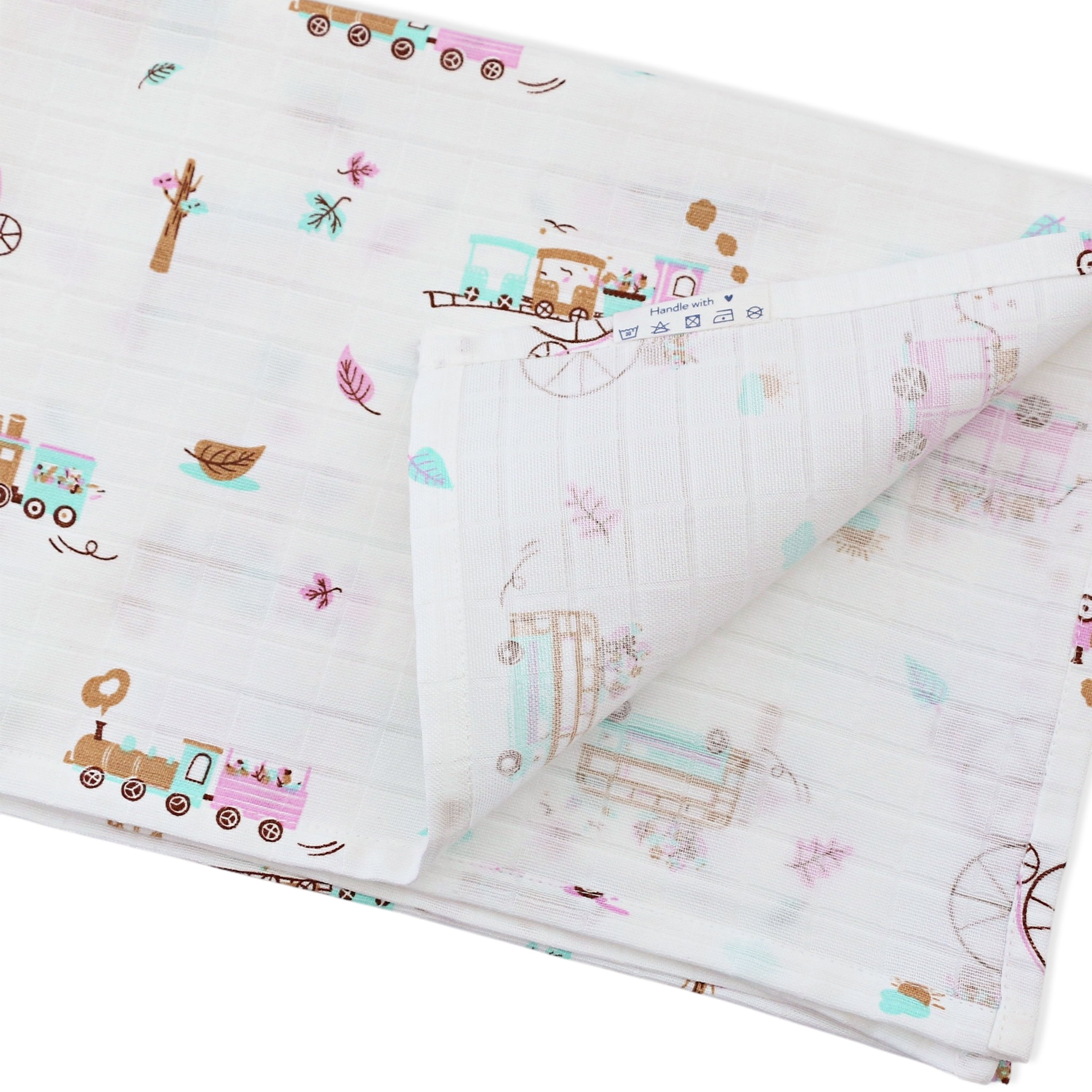 Muslin 100% Cotton Baby Towel 1 pack - Tiny Wheels & Wonders