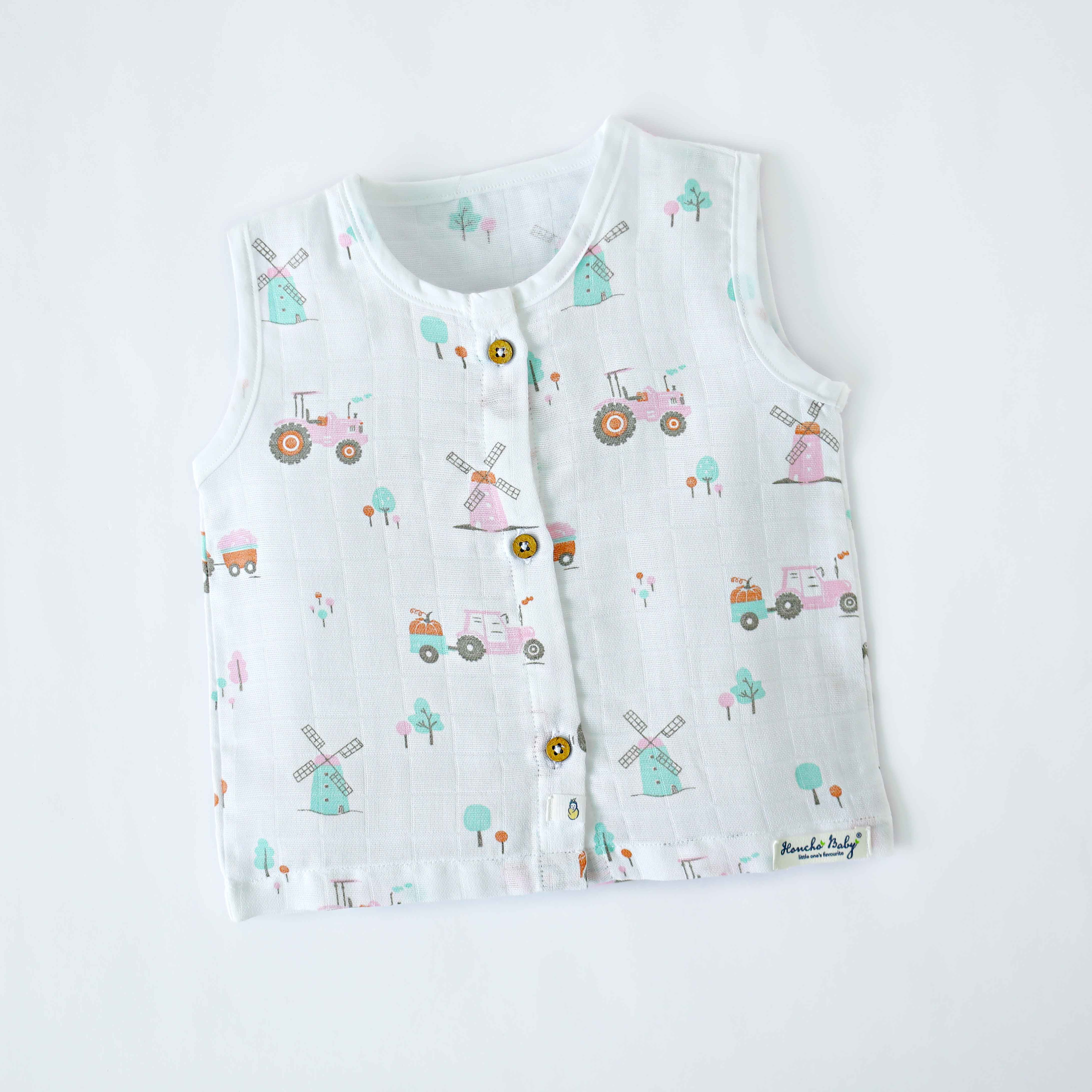 Muslin Sleeveless Top for 9-12 Months - 3 Pack & 5 Pack