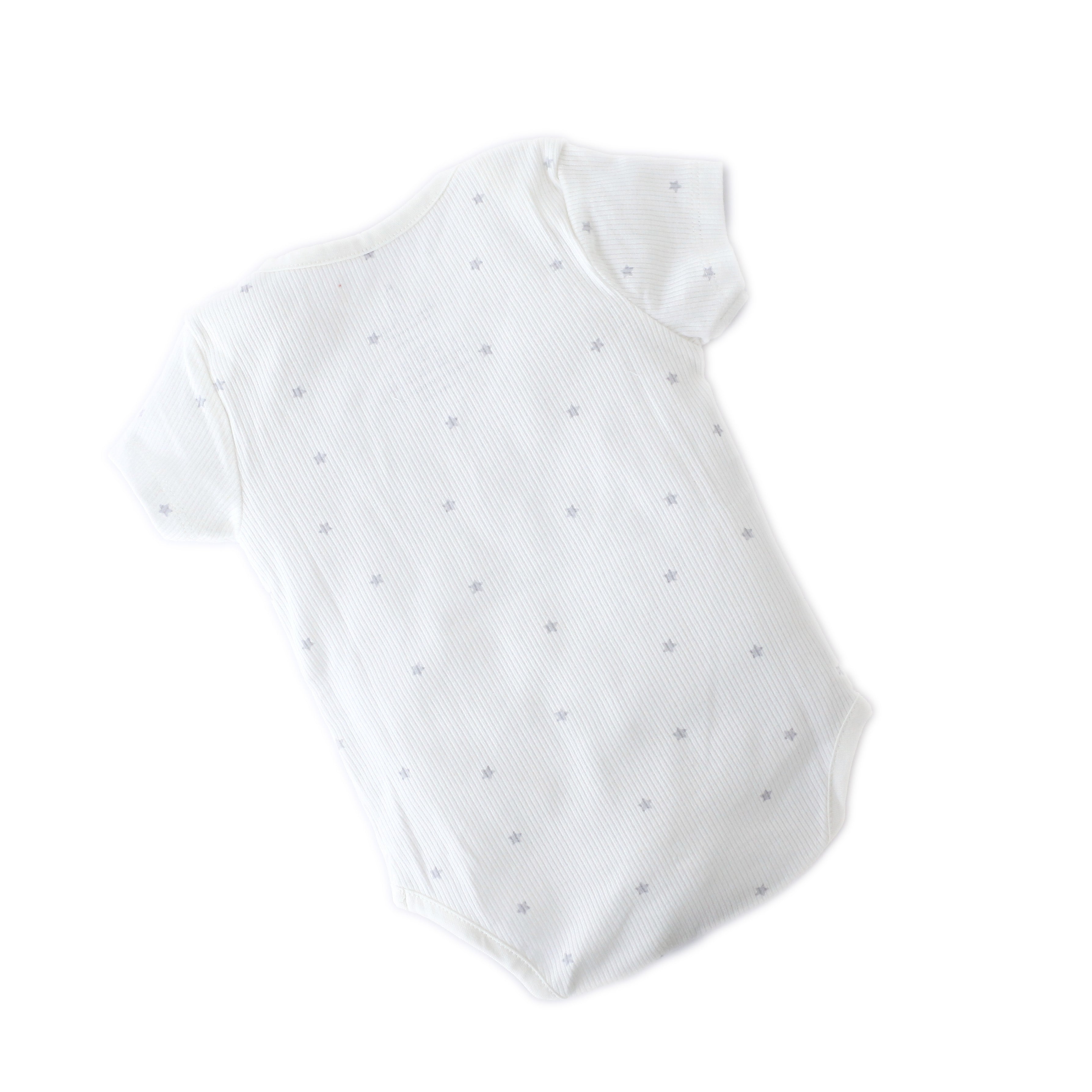 Baby Bodysuit (0–12 Months) starry white