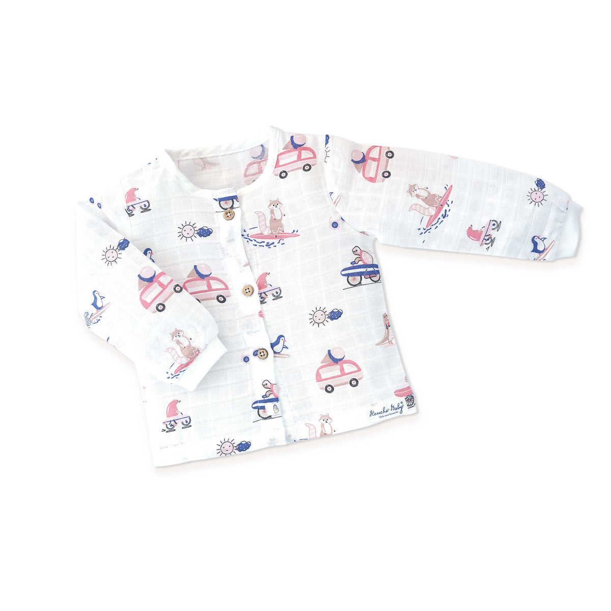 Muslin Cotton Full Sleeve Top & Pant Set for Baby & Toddler (0–5 Years) - Tiny Surf Club