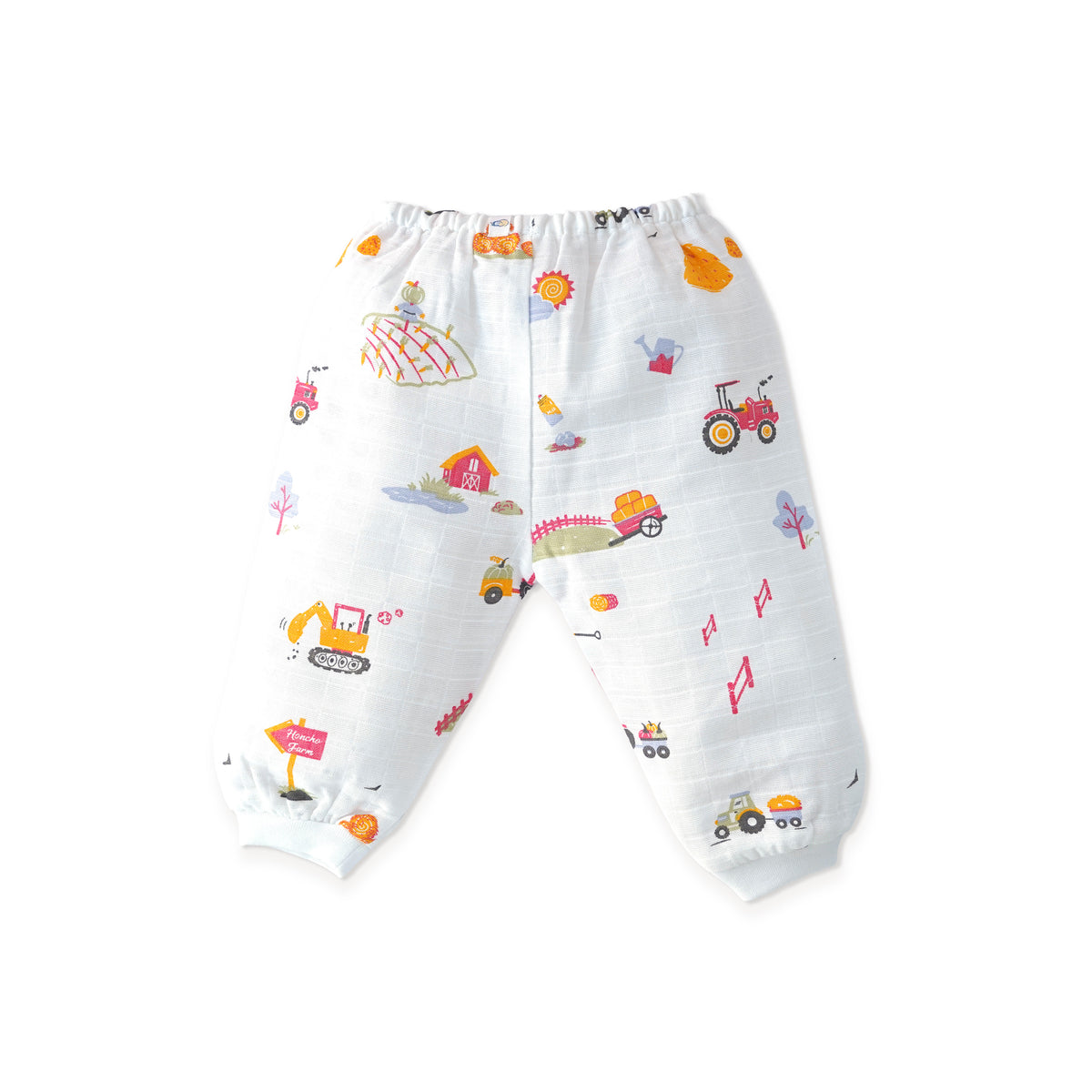 Muslin Cotton Full Sleeve Top & Pant Set for Baby & Toddler (0–5 Years) - Farmyard Fun