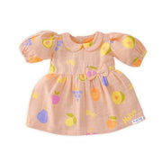 Fruit Hugs - Half Sleeve Puff Muslin Cotton Frock with Bow (0m to 5 years)