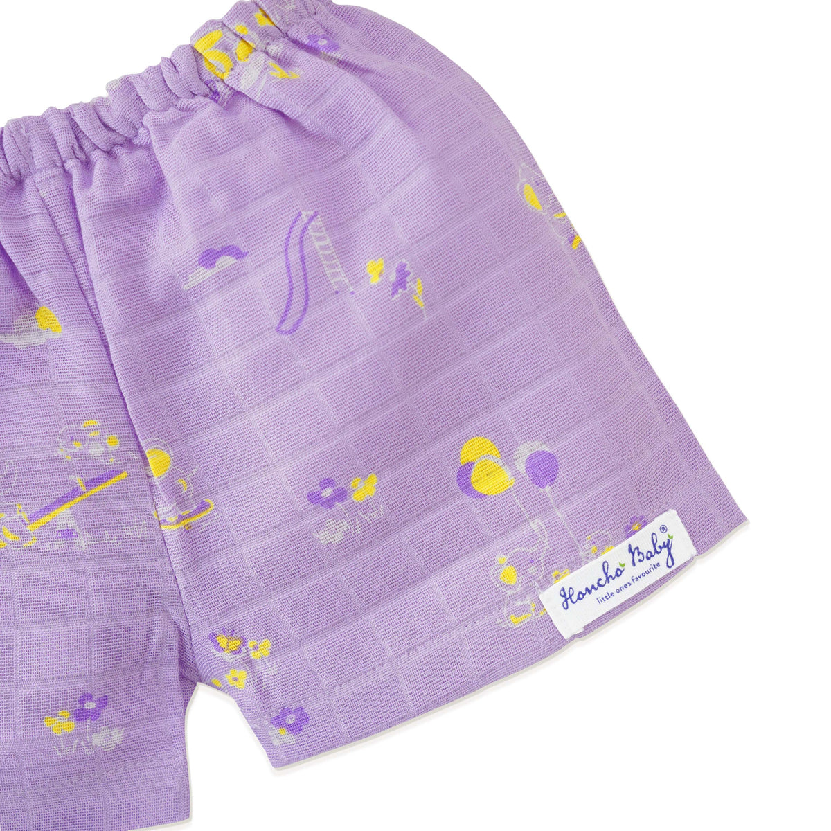 Muslin Cotton Sleeveless Top & Shorts for Babies & Toddlers (Newborn–5 Years) - Bunny & Bumbles