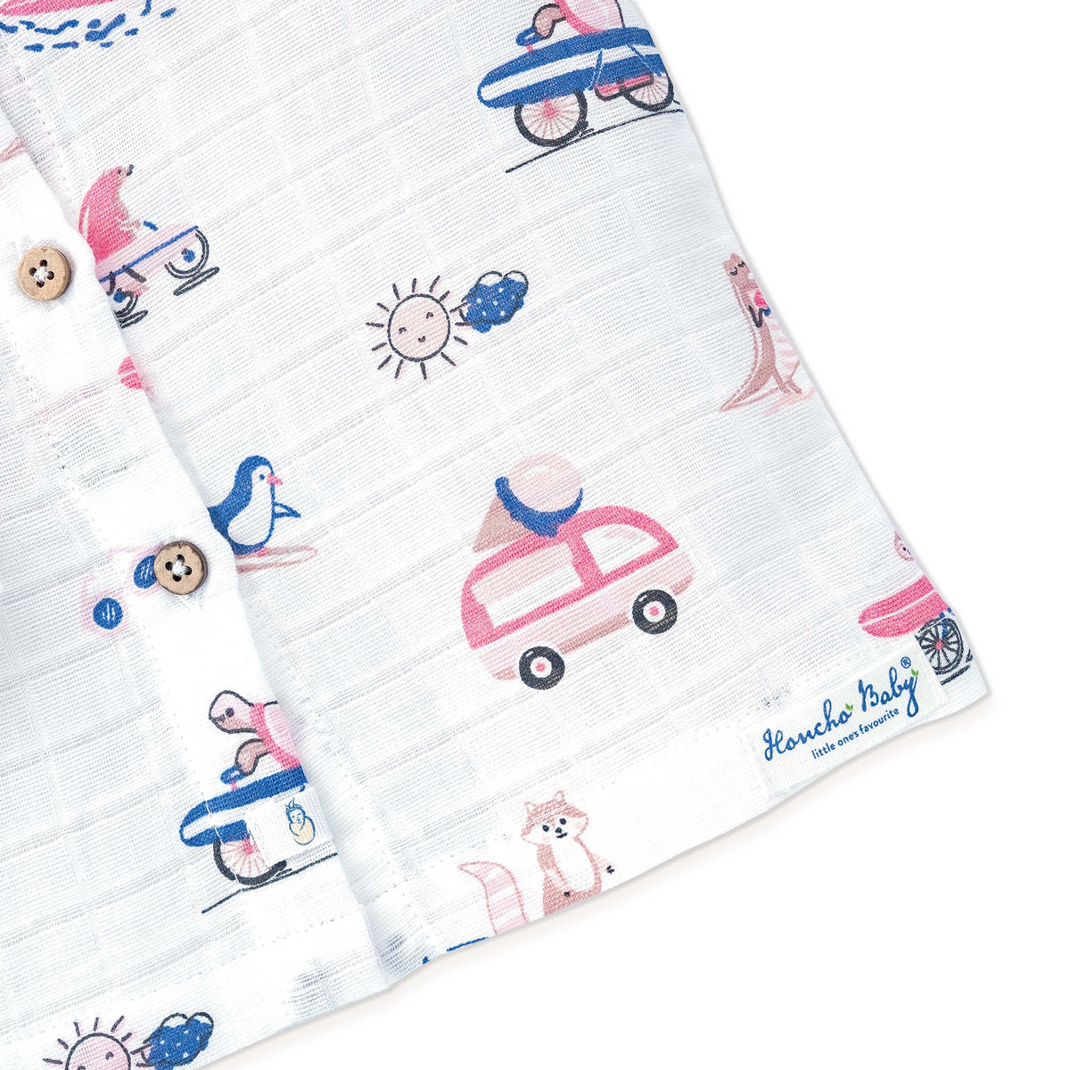 Muslin Cotton Full Sleeve Top & Pant Set for Baby & Toddler (0–5 Years) - Tiny Surf Club