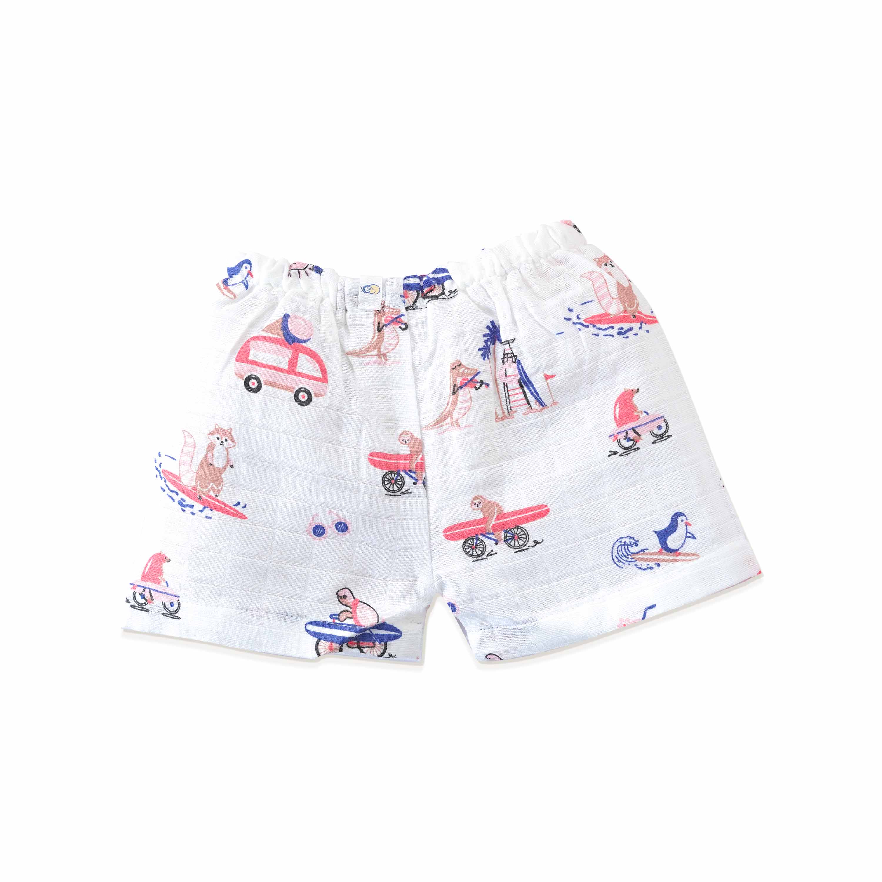 Muslin Cotton Sleeveless Top & Shorts for Babies & Toddlers (Newborn–5 Years) - Tiny Surf Club